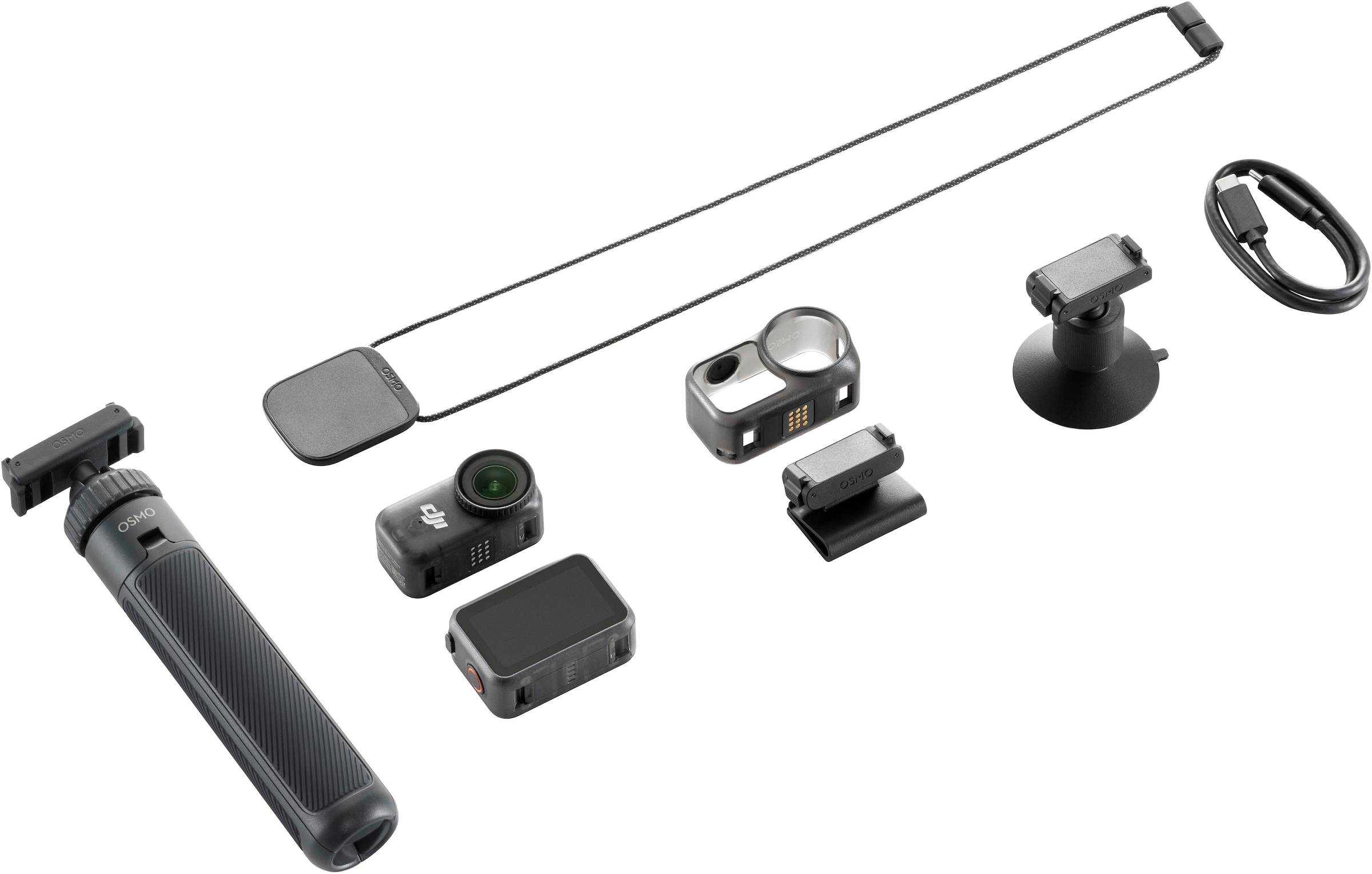 "DJI Action Cam ""Osmo Nano On-the-Go Combo (128 GB)"", schwarz, B:5,6cm H:2,8cm T:2,8cm, Camcorder, Topseller"