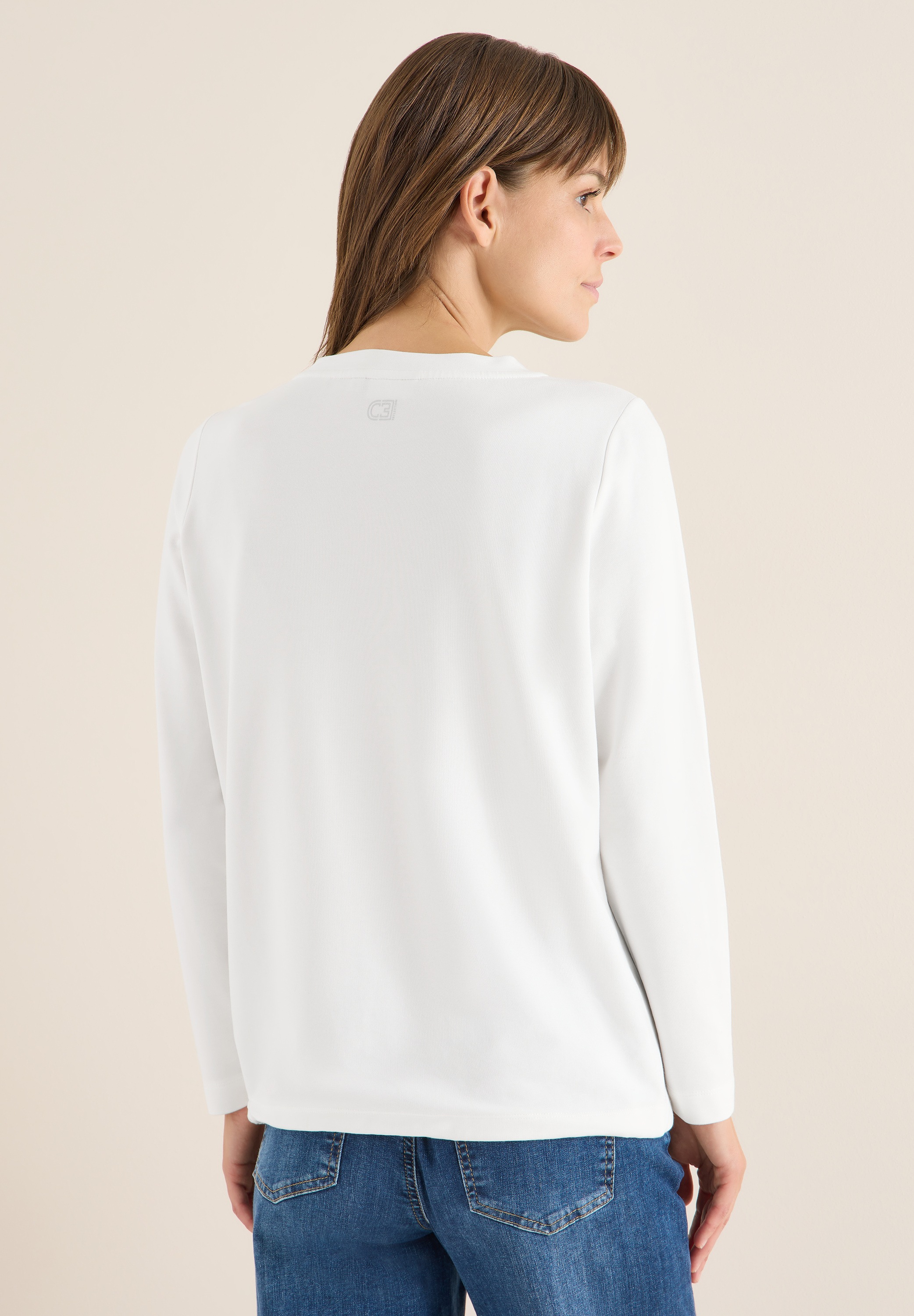 Cecil Langarmshirt im soften Baumwoll-Mix günstig online kaufen