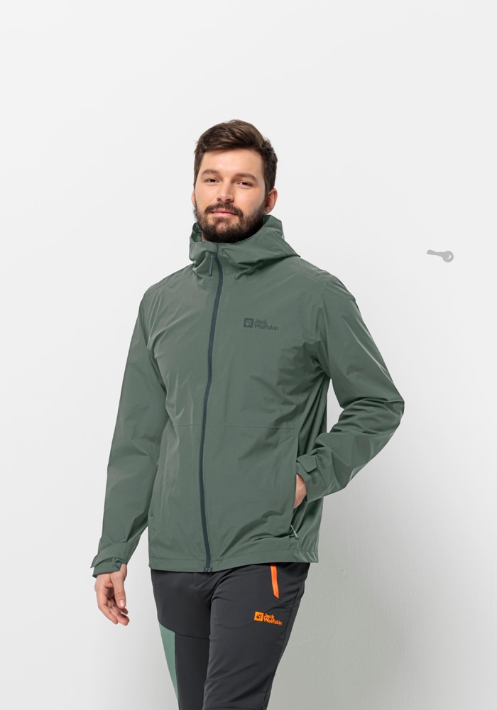 Jack Wolfskin Funktionsjacke "ROBURY 2L JKT M", mit Kapuze