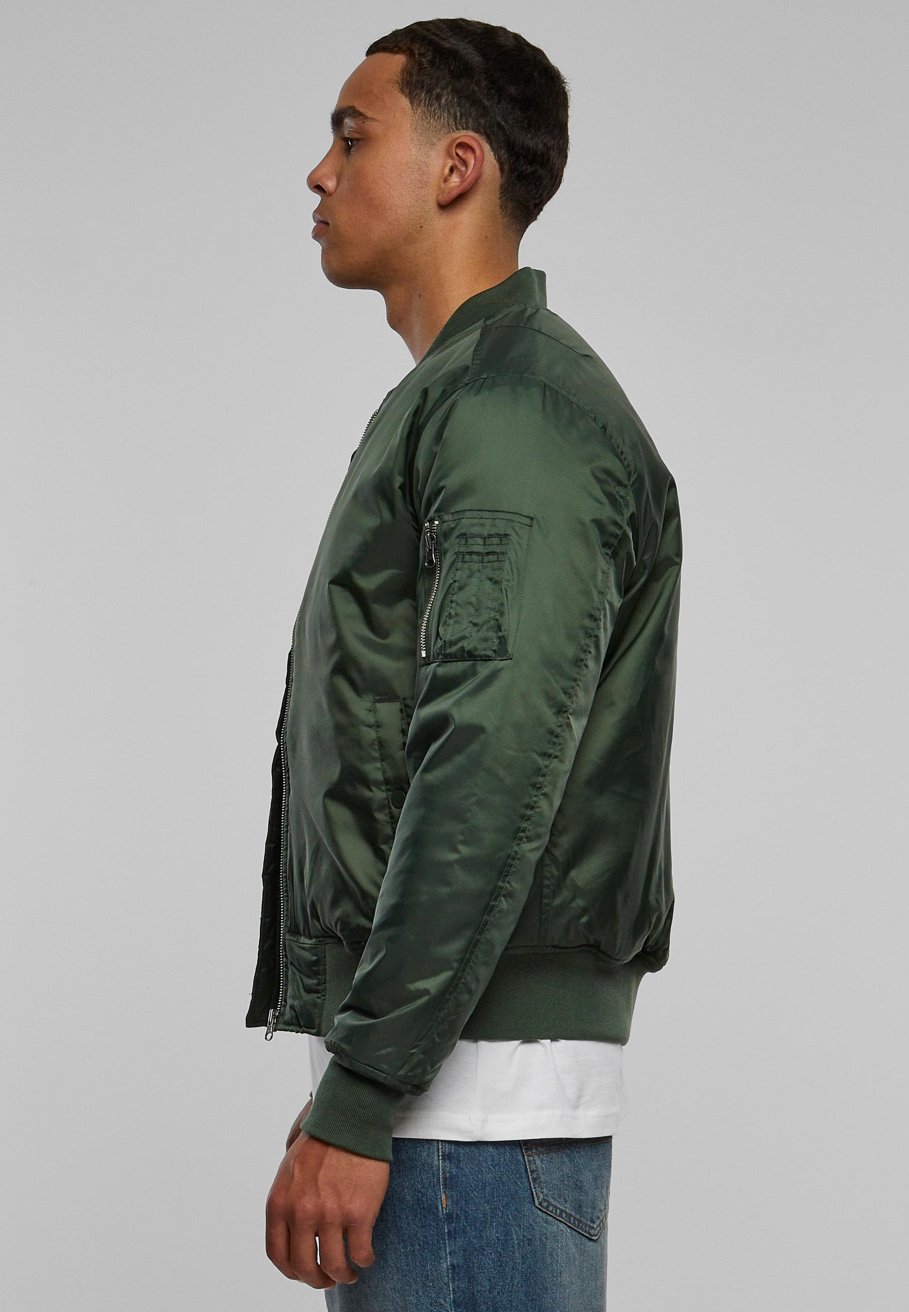 URBAN CLASSICS Anorak »Urban Classics Herren Basic Bomber Jacket«, (1 St.), ohne Kapuze