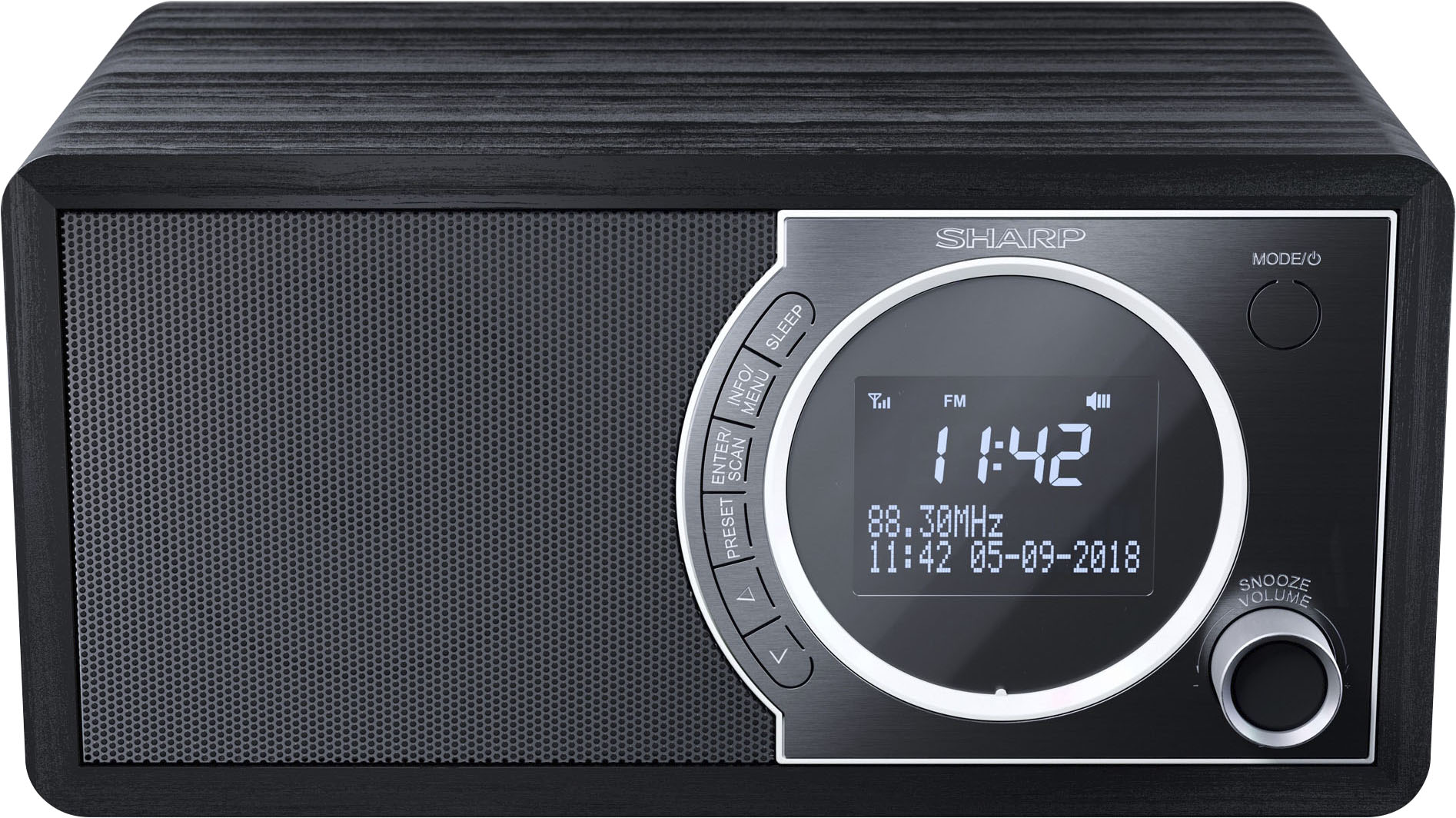 SHARP Digitalradio (DAB+) "DR-450", B:23,4cm H:11,7cm T:14,5cm, schwarz, Radios