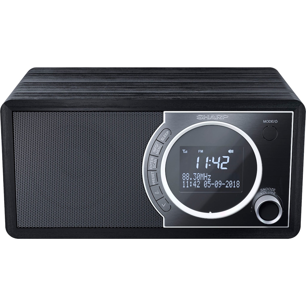 Sharp Digitalradio (DAB+) »DR-450«, (Bluetooth Automatische Senderverfolgung-Digitalradio (DAB+)-FM-Tuner mit RDS 6 W)