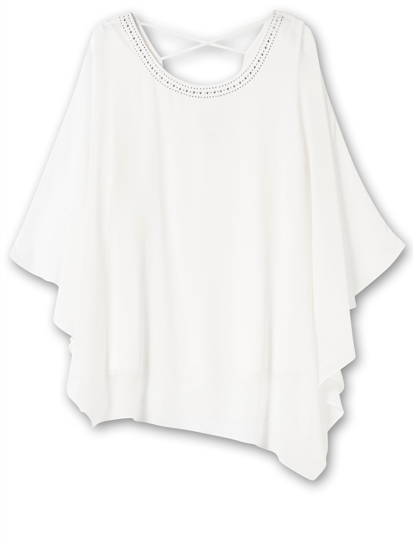 Sheego Long Blouse White Size 48 3