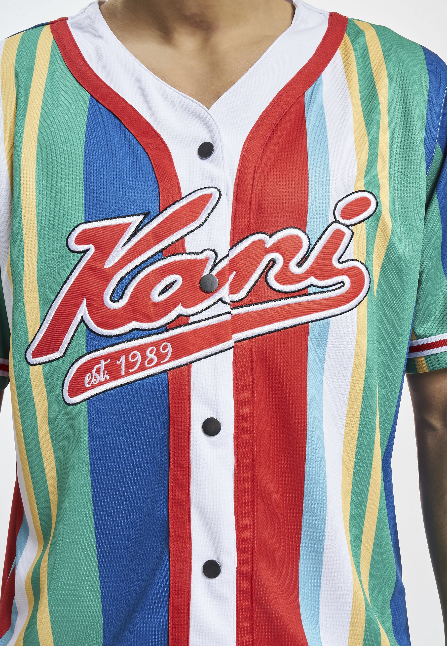 Karl Kani T-Shirt »Karl Kani Herren KM232-010-1 KK Varsity Striped Baseball Shirt« 1 Stk.
