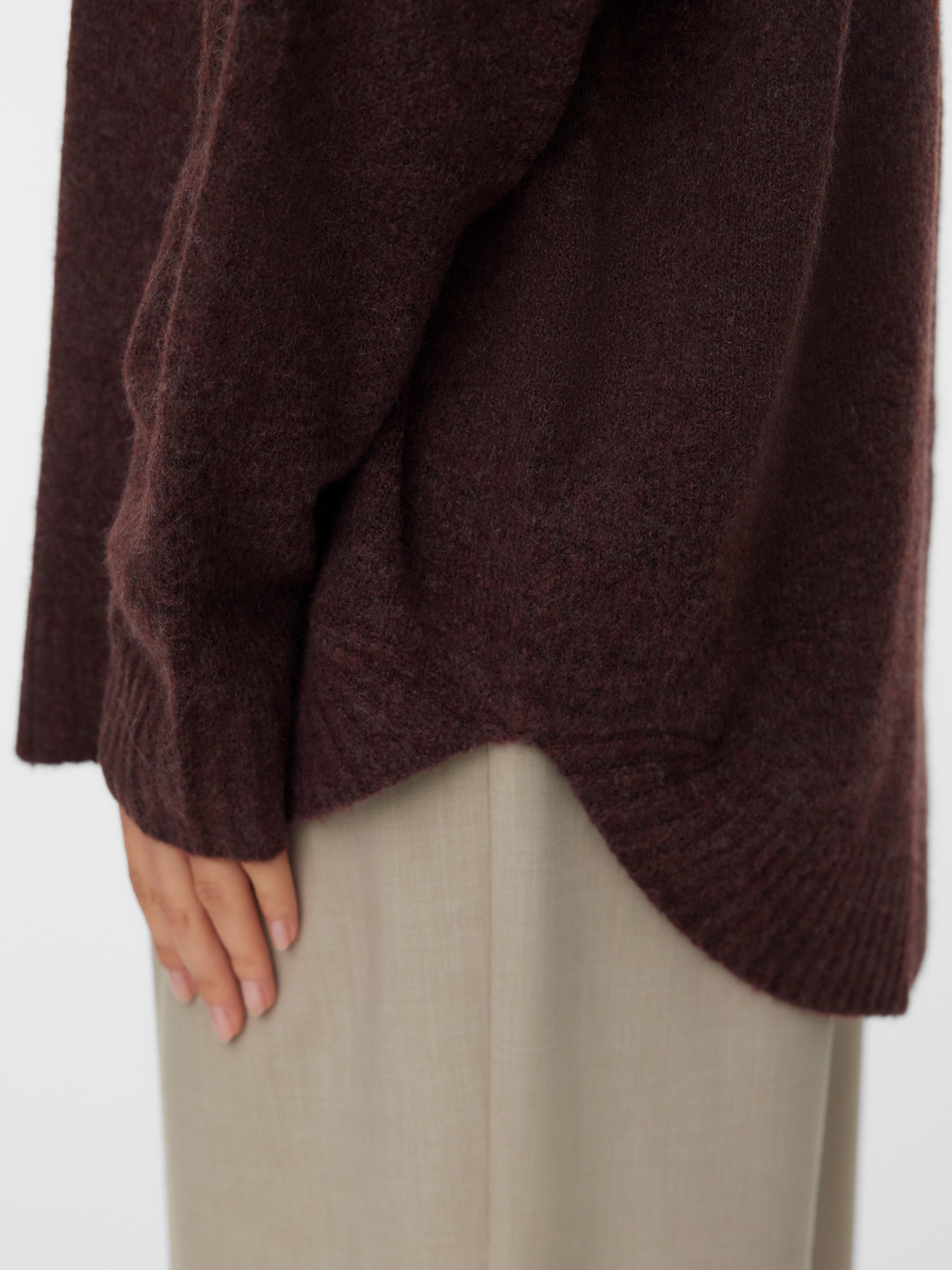 Thumbnail - Vero Moda Strickpullover "VMPLAZA LS HIGHNECK LONG PULLOVER GA BOO"