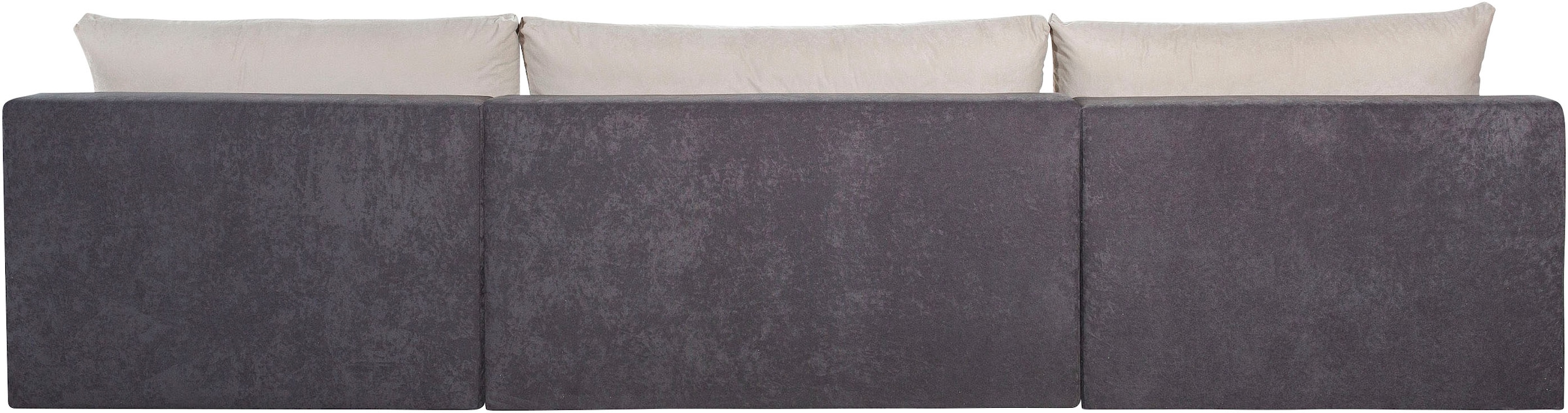 COLLECTION AB Wohnlandschaft »Josy U-Form, B: 307 cm«, mit Bettfunktion & Bettkasten, Federkern