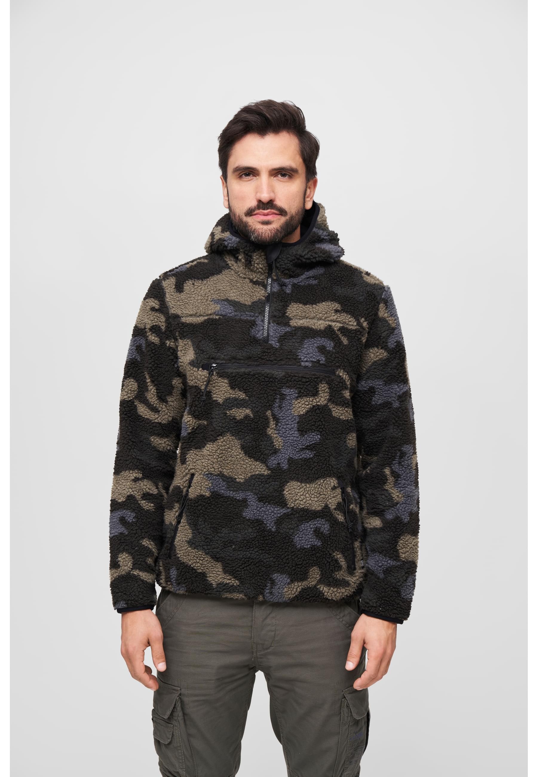 Brandit Anorak »Brandit Herren Teddyfleece Worker Pullover«, (1 St.), mit Kapuze