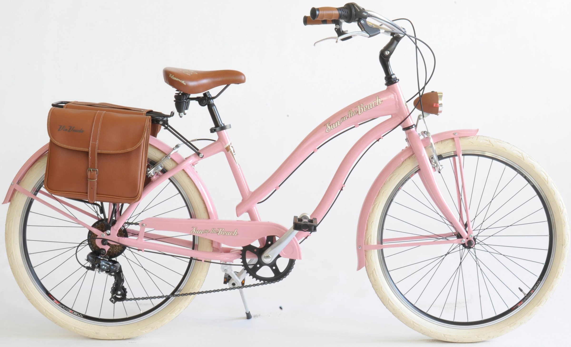 Cruiser »CRUISER Sun on the beach LADY«, 6 Gang, Kettenschaltung, (Set, 2 tlg., mit...