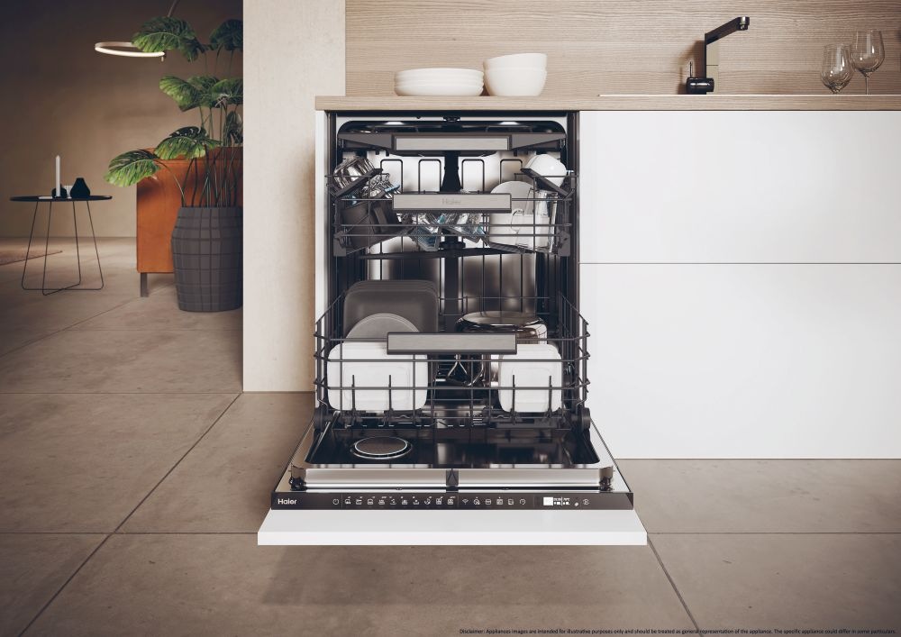 Haier vollintegrierbarer Geschirrspüler I-PRO SHINE SERIE 4 »XS 6B0M3PDB«, 16 Maßgedecke