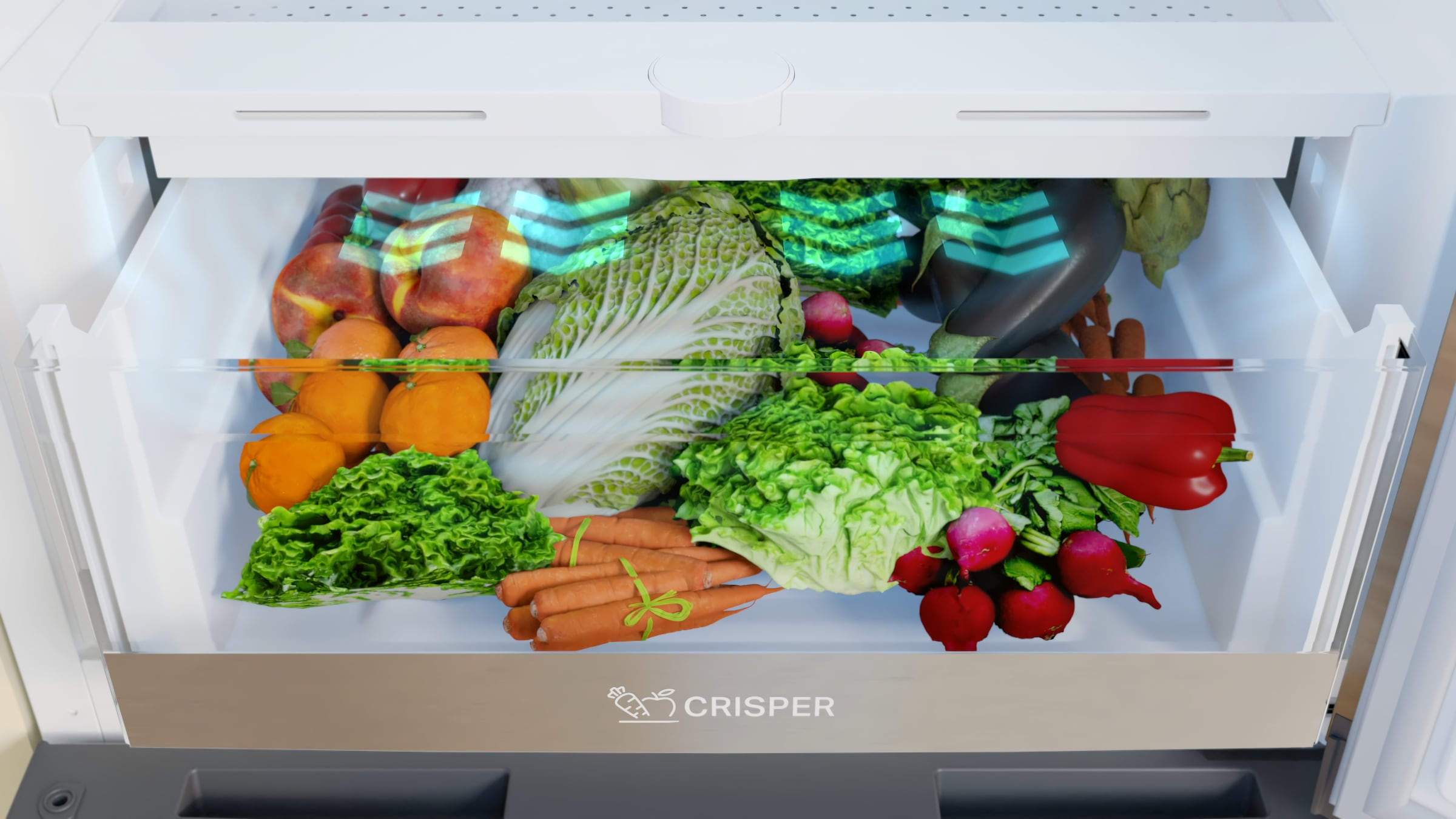 BAUKNECHT Kühl-/Gefrierkombination »KGDNF 20C IN« 203,5 cm hoch 59,5 cm breit FreshShield