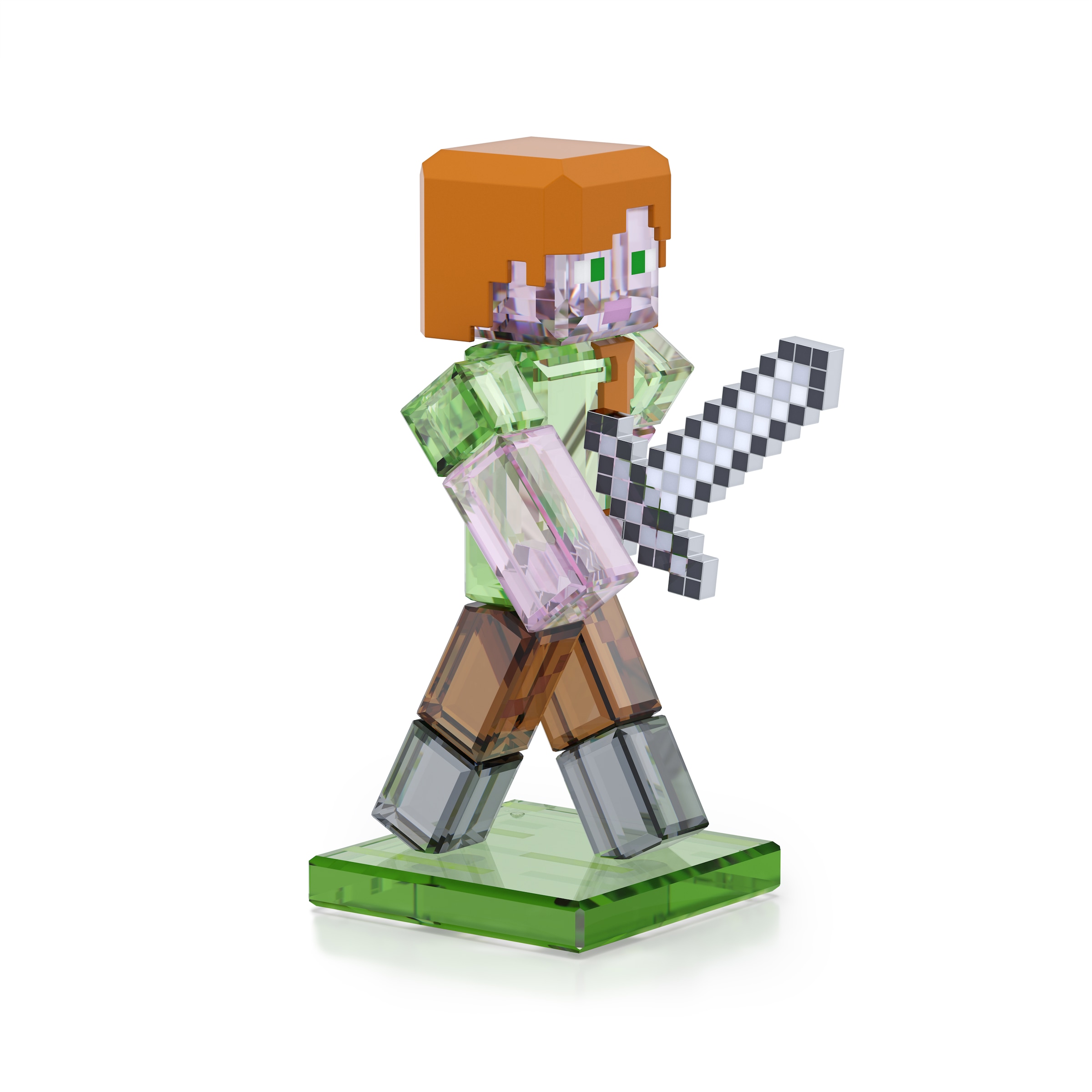 Swarovski Dekofigur »Kristallfigur Sammelfigur Minecraft Alex,«