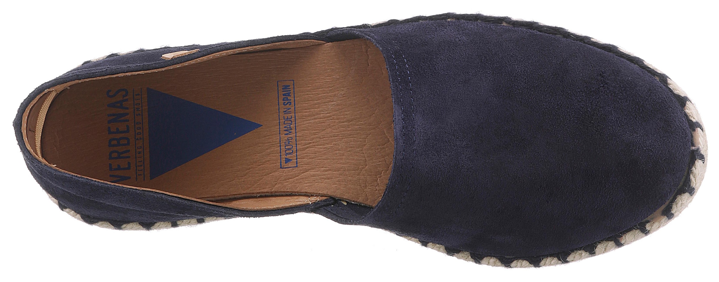 VERBENAS Espadrille, Strandschuh, Sommerschuh, Loafer aus Veloursleder