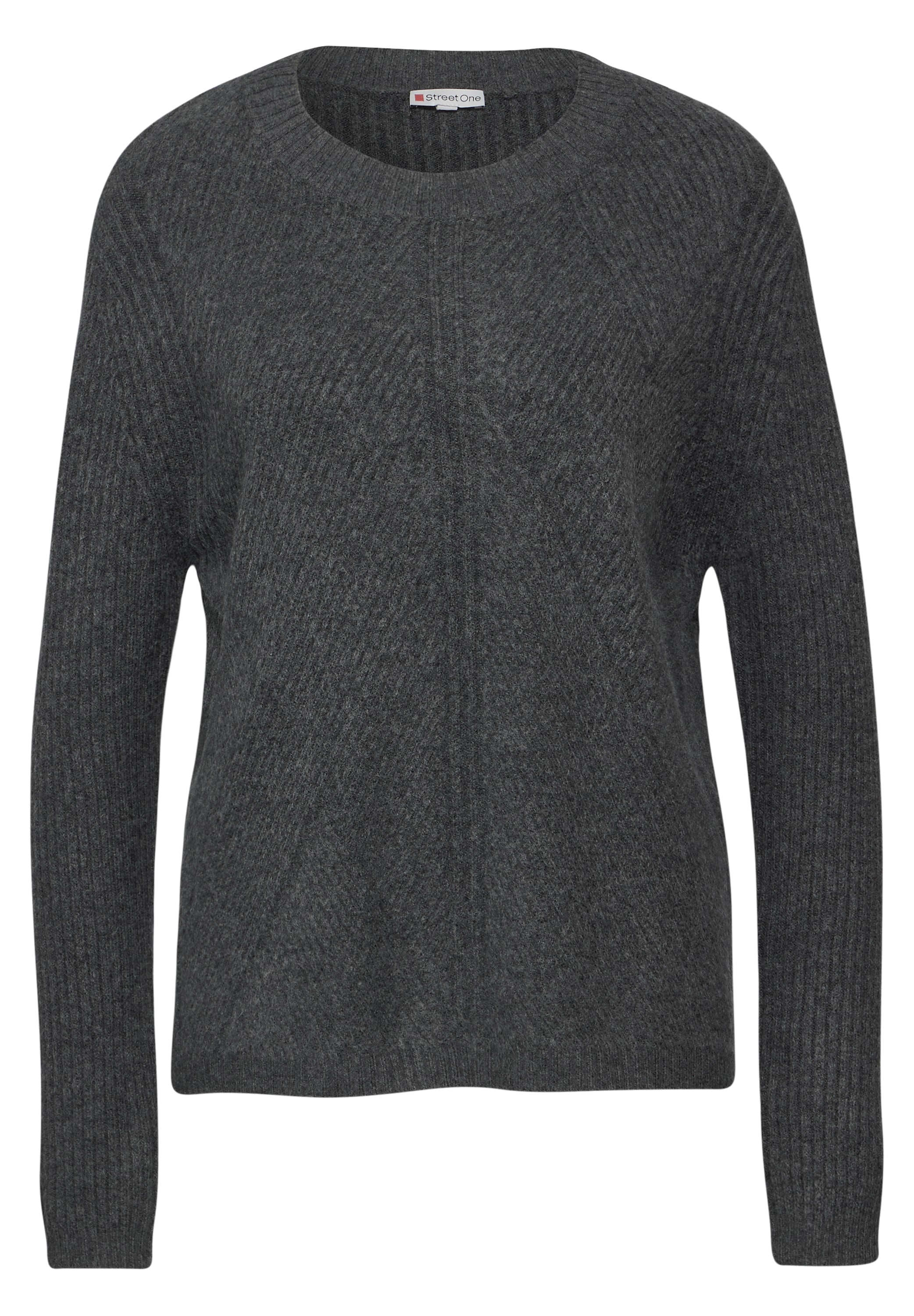 STREET ONE Strickpullover, aus softem Materialmix
