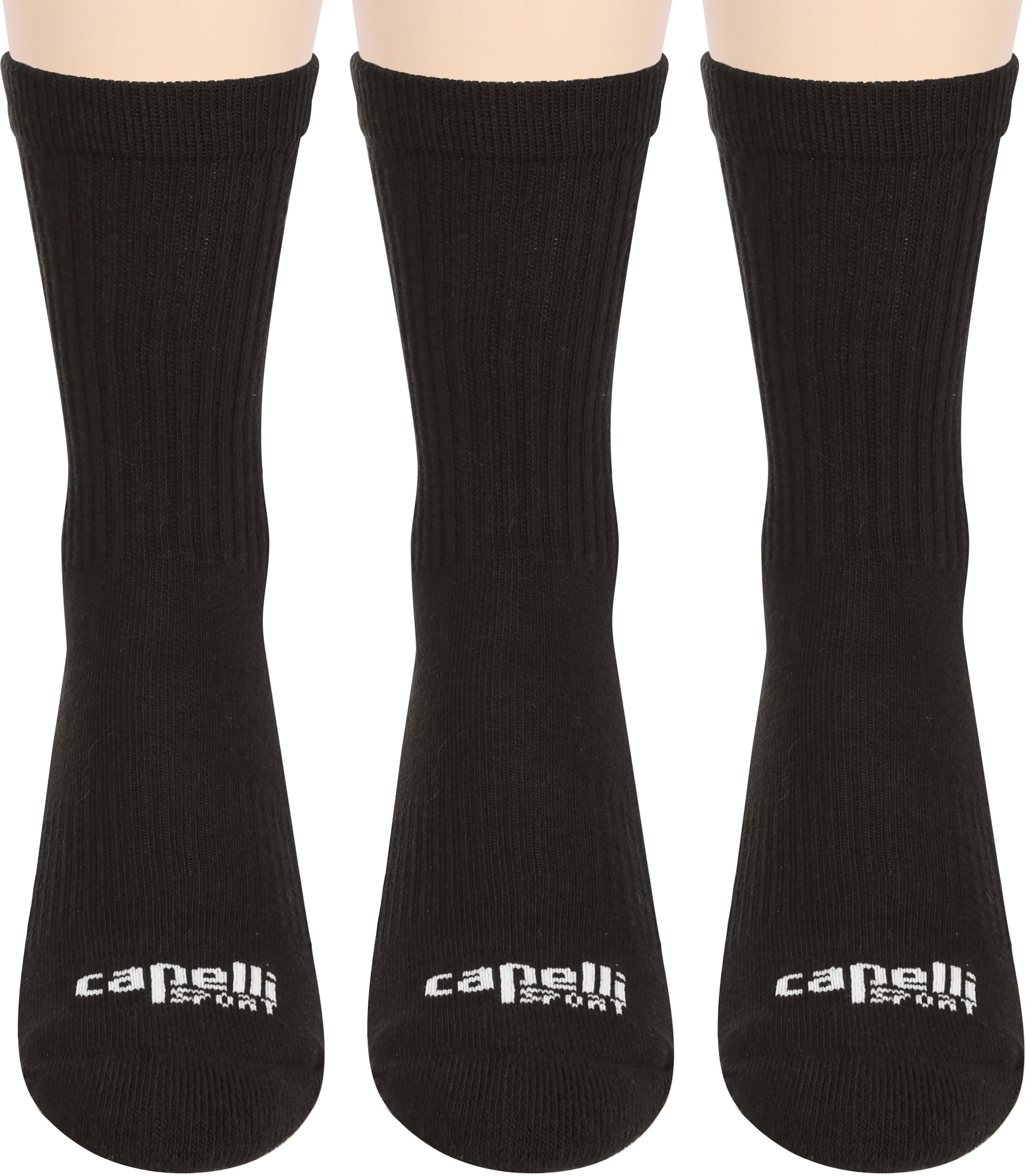Capelli Sport Sportsocken Set, 3er-Pack, mit Logoprägung an der Fußvorderse günstig online kaufen