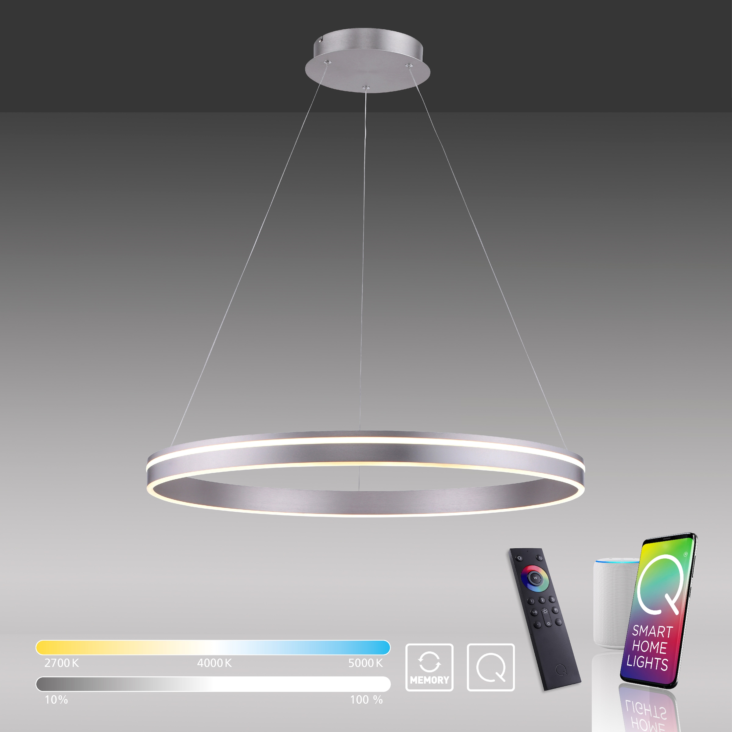 Neuhaus Q SMART HOME LIGHTS LED Pendelleuchte »Q-VITO« LED-Board 1 Stk. warmweiß - kaltweiß