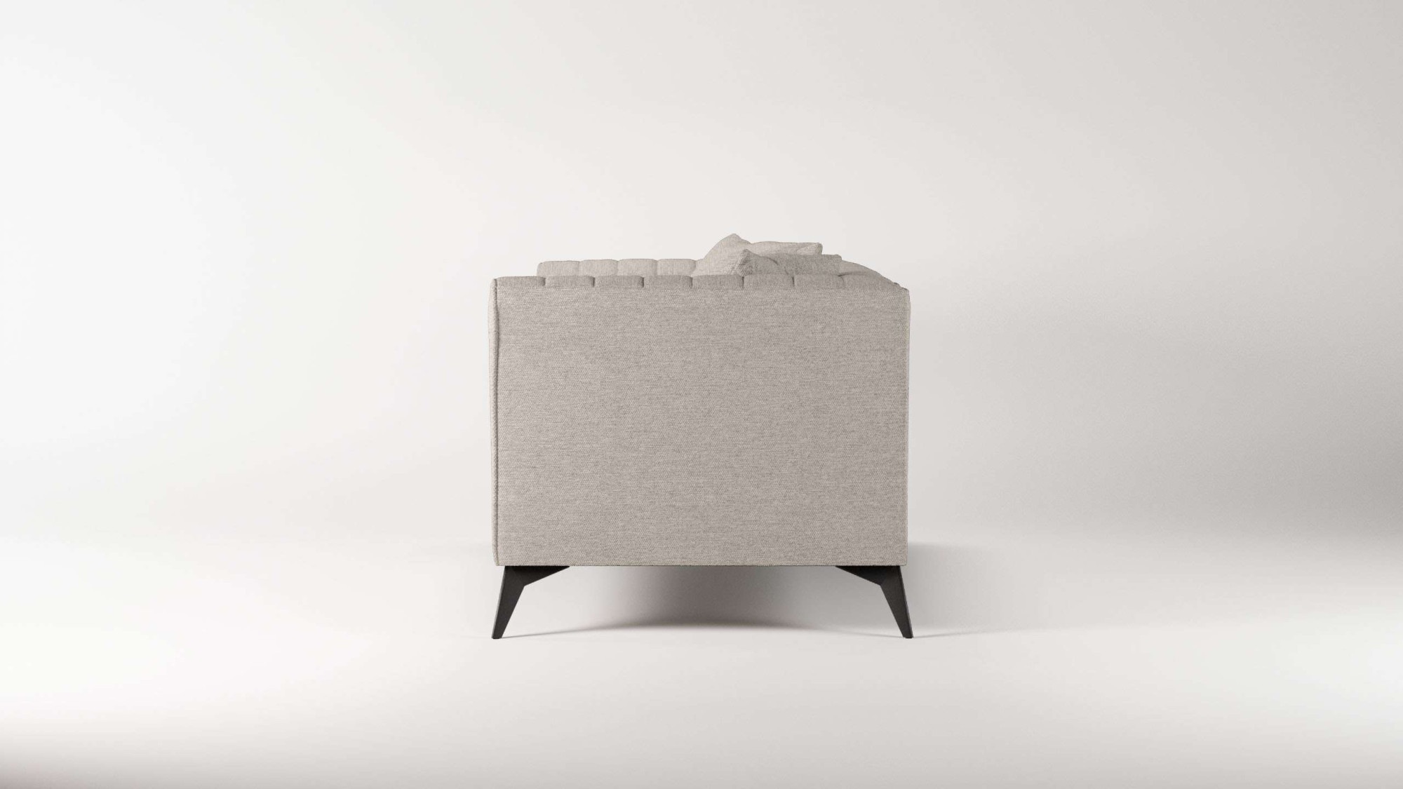 Places of Style 2-Sitzer »MATTHEW elegantes Designsofa, Maße B/T/H: 170/86/74 cm«, Steppung im Rücken, lose Sitzkissen, incl. Zierkissen