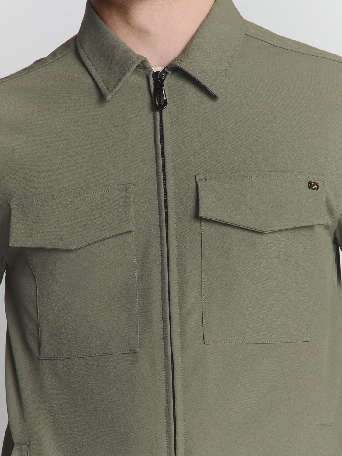 NO EXCESS Langarmhemd »No Excess Sedoc overshirt«