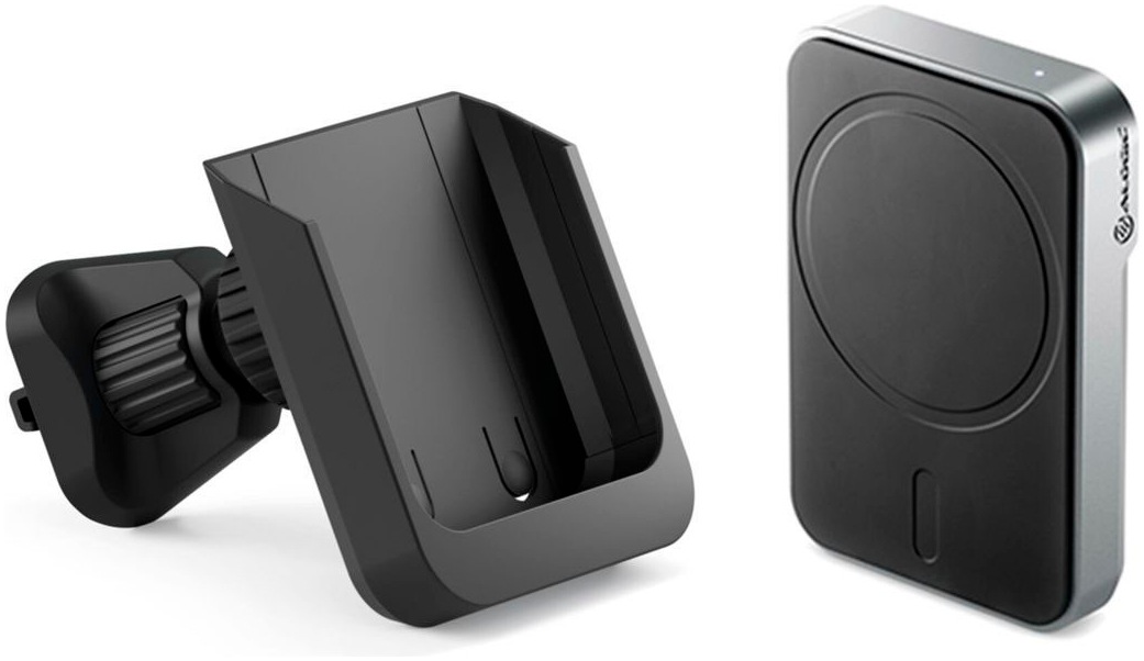 ALOGIC Powerbank "Matrix+ Magnetic Wireless Car Powerbank Air Vent Mount", 5.000mAh, schwarz, Akkumulatoren