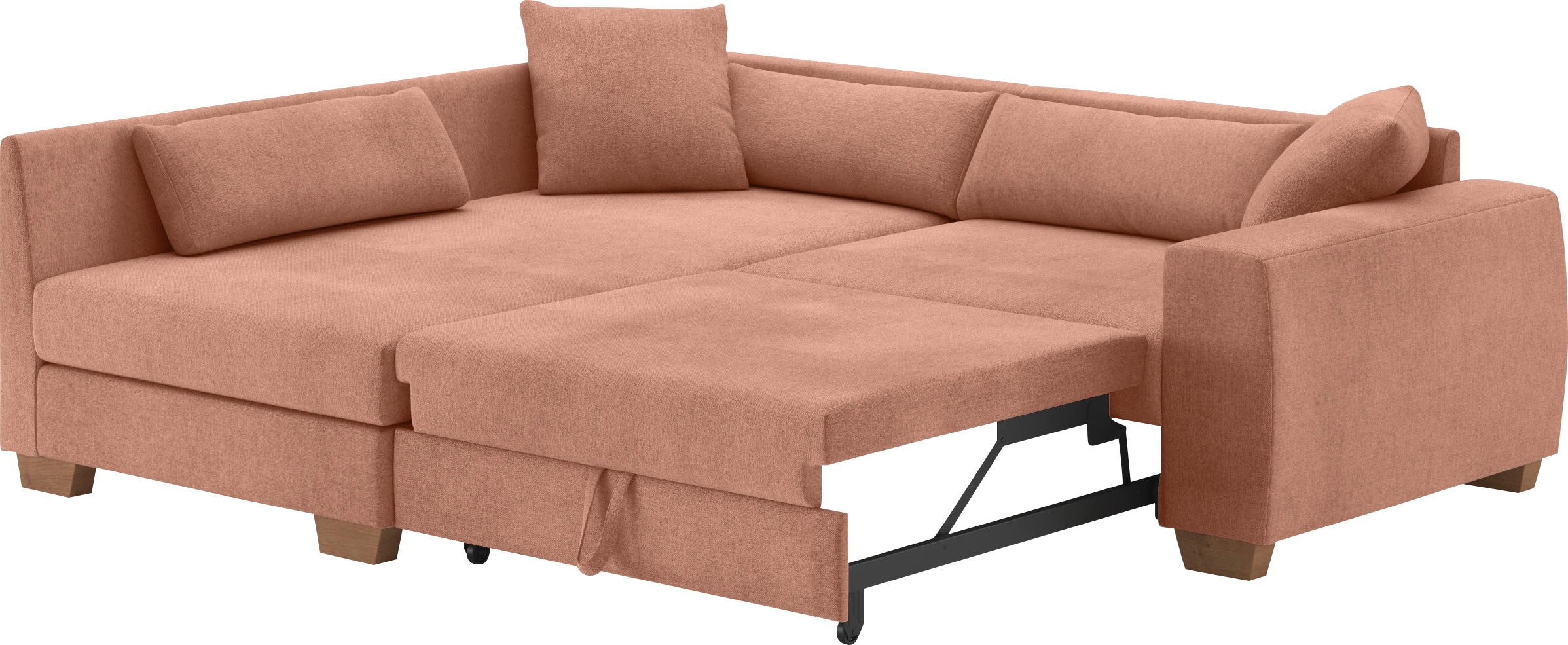 Mr. Couch Ecksofa »Helena L-Form«, Mit Federkern, wahlweise mit Bettfunktion und Taschenfederkern