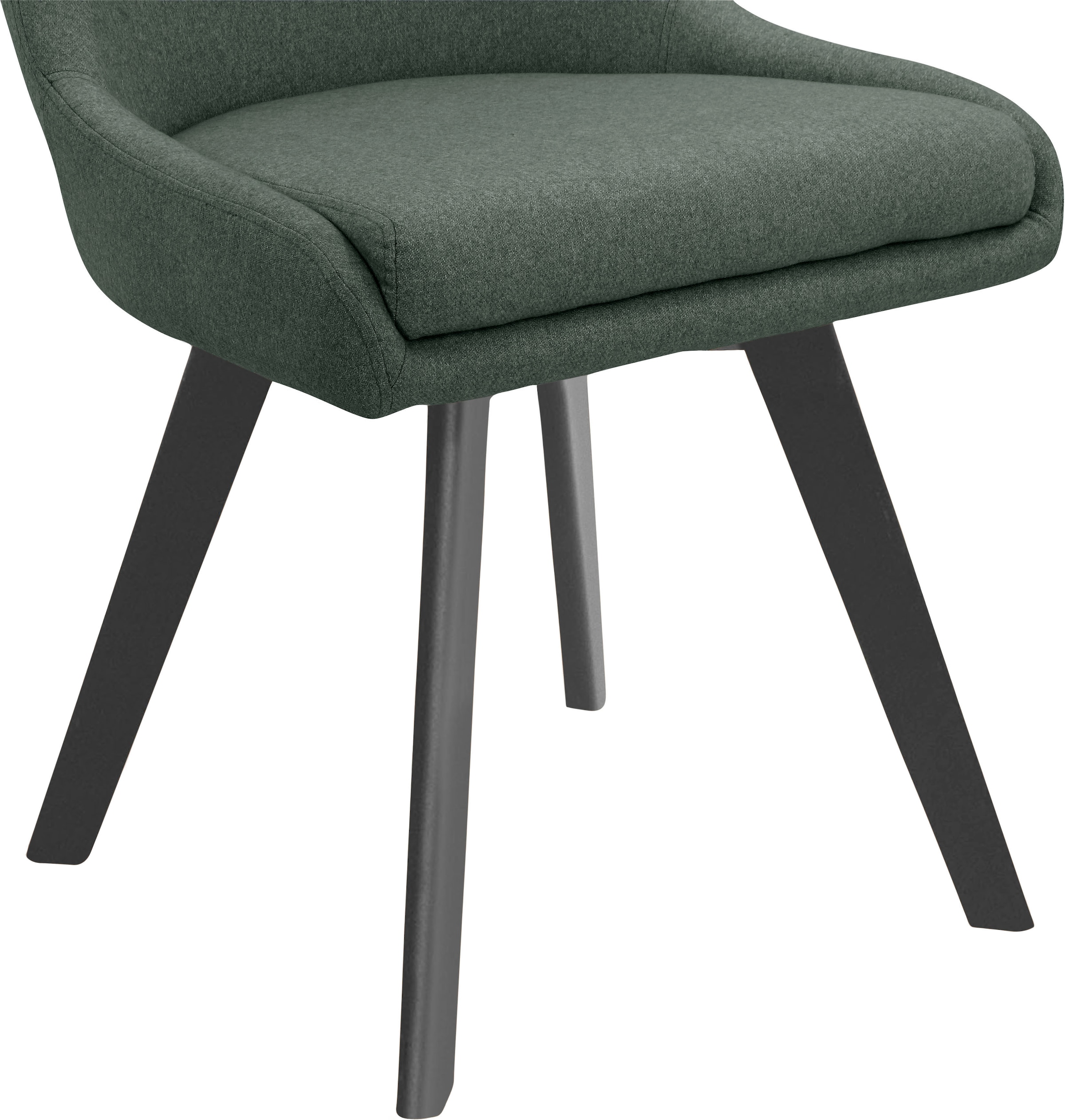 Leonique Esszimmerstuhl »Dilla«, (Set), 2 St., Webstoff, 2er Set, Webstoff Bezug, Beingestell aus Metall, Sitzhöhe 48 cm