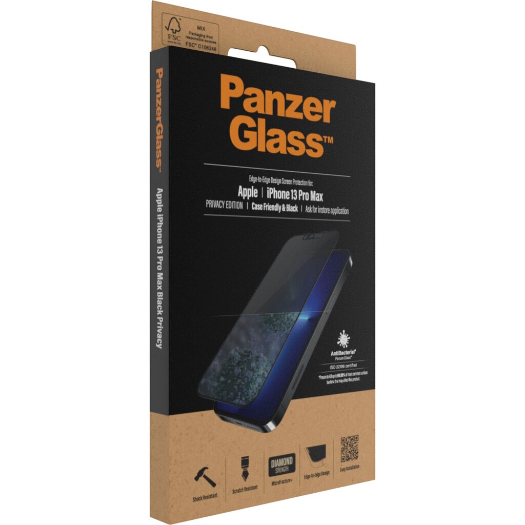 PanzerGlass Displayschutzfolie »PanzerGlass E2E Privicy CF für iPhone 13 Pro Max«