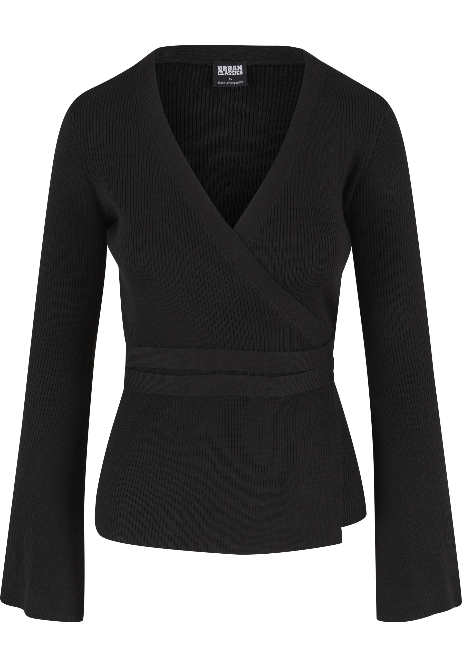 URBAN CLASSICS Cardigan "Urban Classics Damen Ladies Rib Knit Wrapped Cardi günstig online kaufen