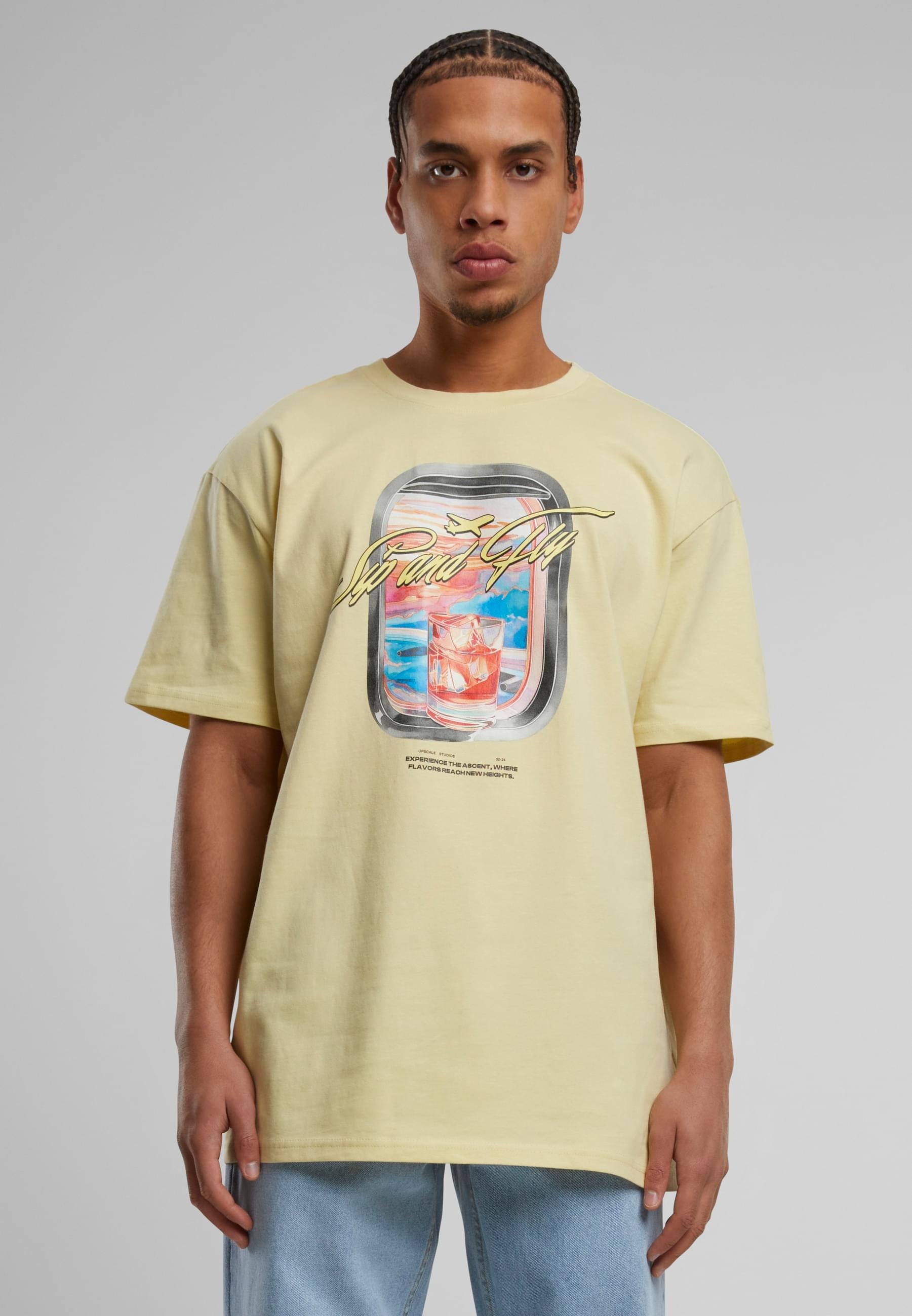 Upscale by Mister Tee T-Shirt »Upscale by Mister Tee Sip&Fly Heavy Oversize Tee«, (1 tlg.)
