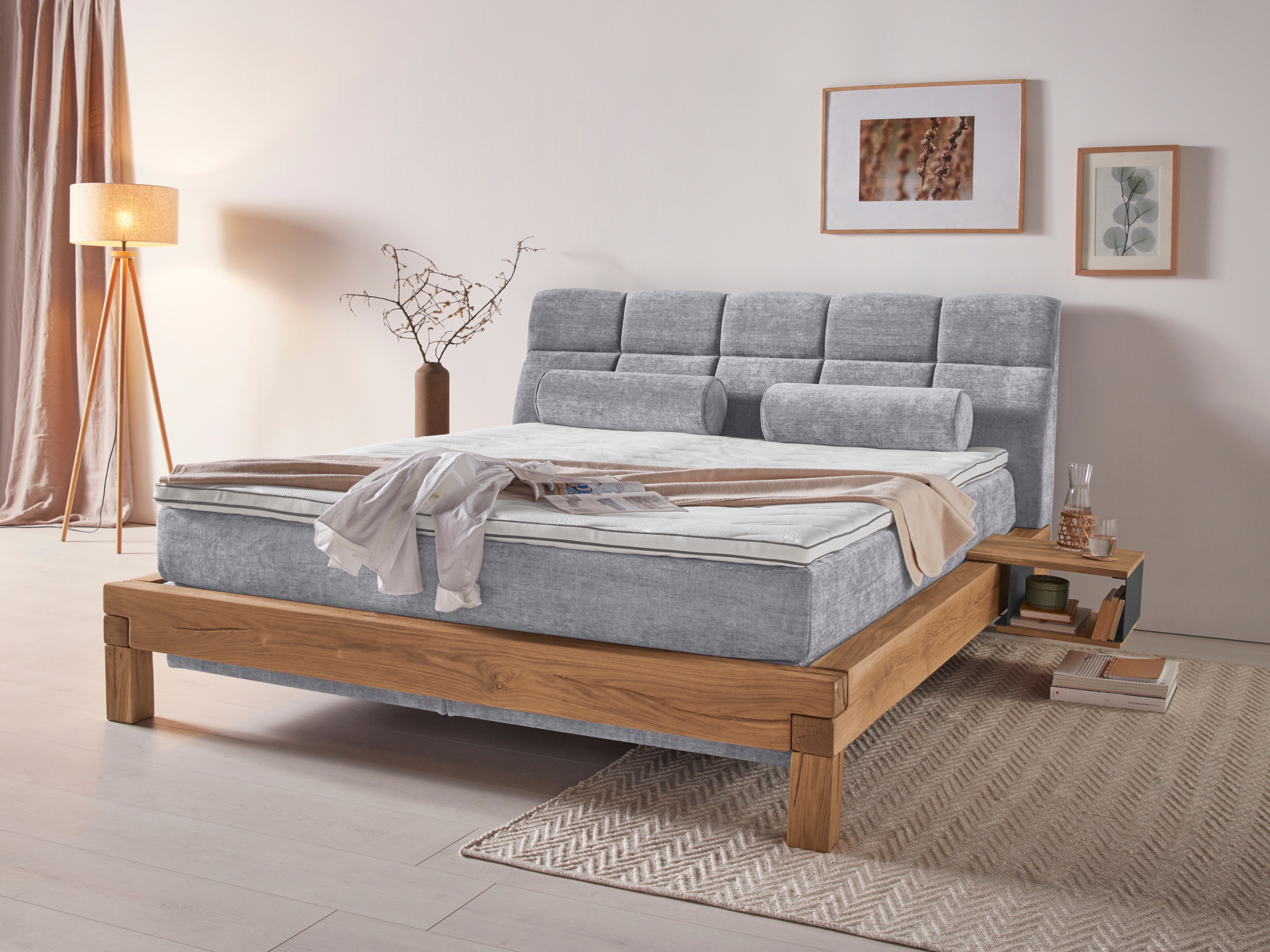 Home affaire "Villads" Liegefläche: 180/200 cm, Inside-Boxspring-Unterbau, recycelte Stoffe