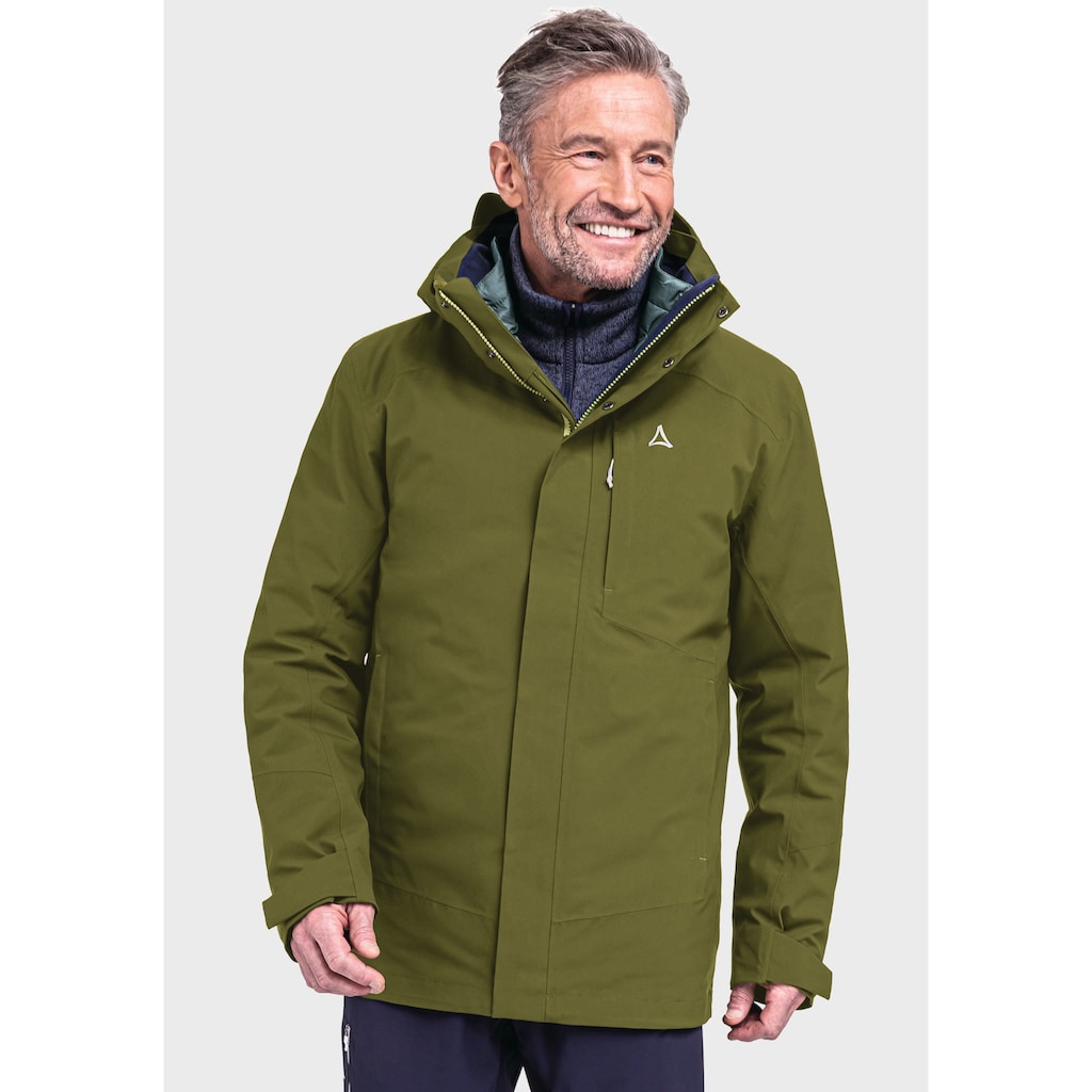 Schöffel Doppeljacke »3in1 Jacket Auerspitz M«, mit Kapuze