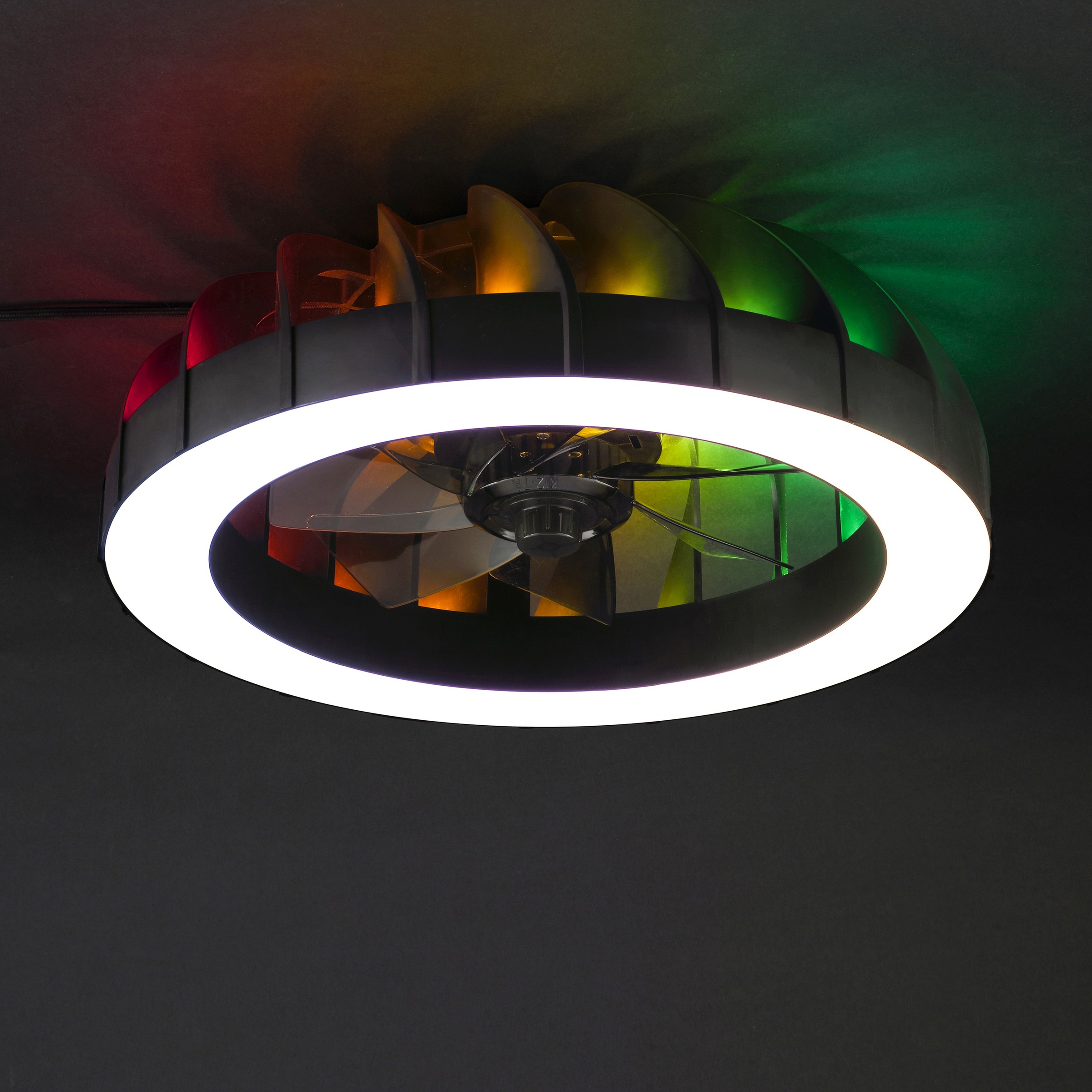 Brilliant LED Deckenleuchte »Fanora« LED-Modul 1 Stk. warmweiß - kaltweiß LED Ventilator Leuchte, 46 cm, 4300 lm, 2700-6500K, dimmbar, RGB