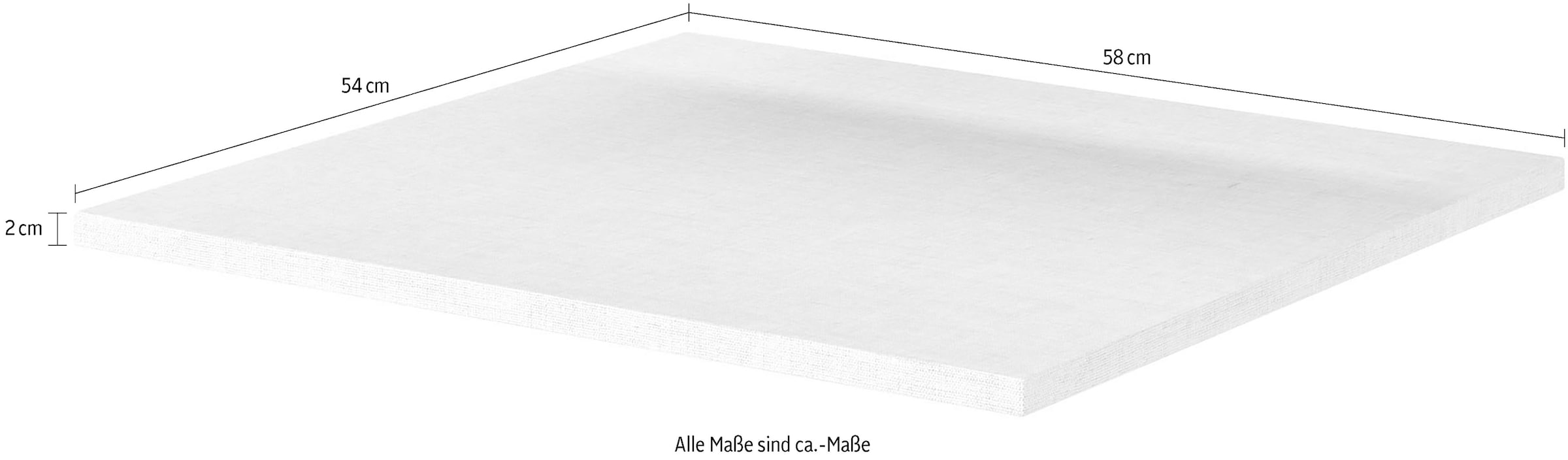 INOSIGN Einlegeboden »Eastvale, Einlegeboden Zubehör Breite 58 cm«, Zubehör für Schiebetürenschränke Eastvale 3-er Set