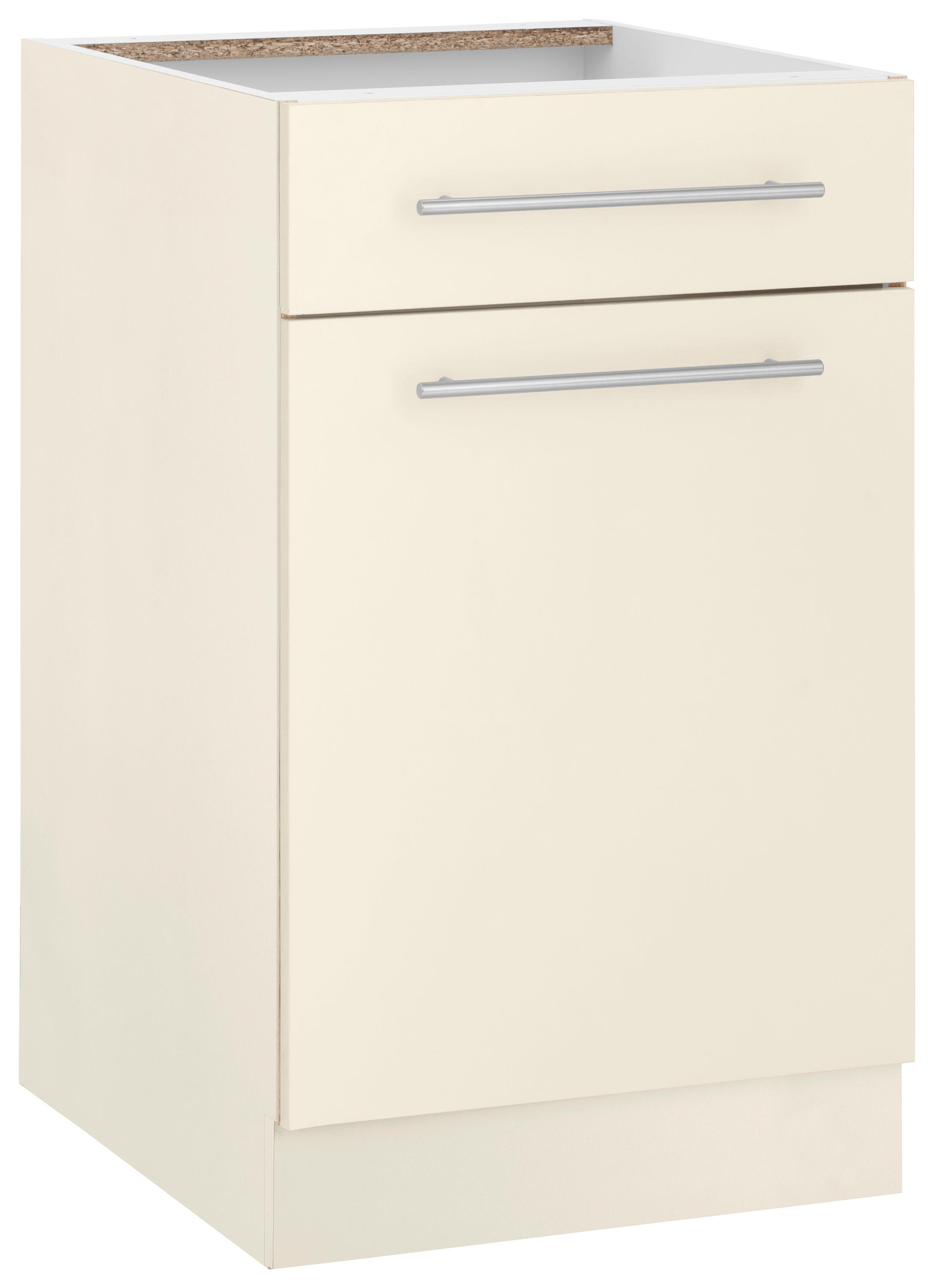 wiho Küchen Unterschrank "Flexi2, Breite 50 cm, Soft-Close bei der Tür" mit Schubkasten, inkl. verstellbaren Einlegeboden