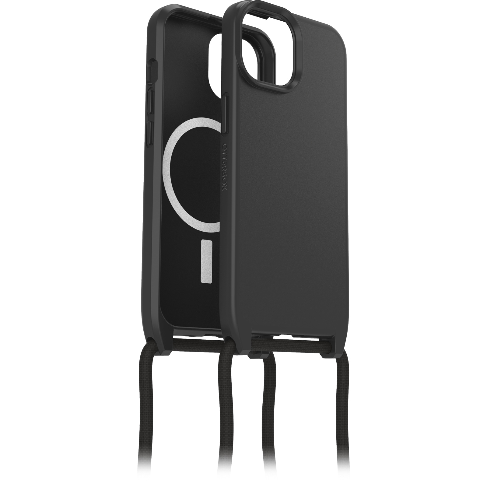 Otterbox Case zum Umhängen »React Necklace Hülle für MagSafe für Apple iPhone 15«, Apple iPhone 15, ultraschlanke, schützende Hülle mit verstellbarer Handykette
