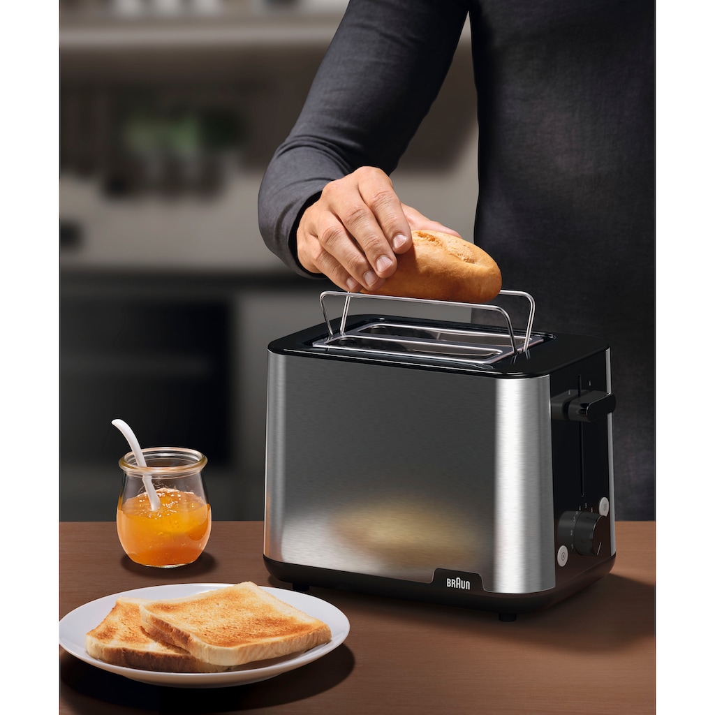 Braun Toaster »PurShine HT1510 BK«, 2 kurze Schlitze, 900 W