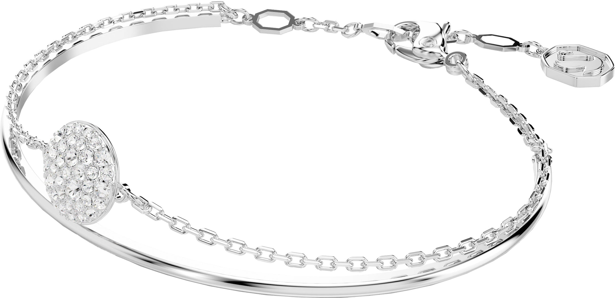 Swarovski Armreif »Sublima Round, 5683447, 5683452«, mit Swarovski® Kristall