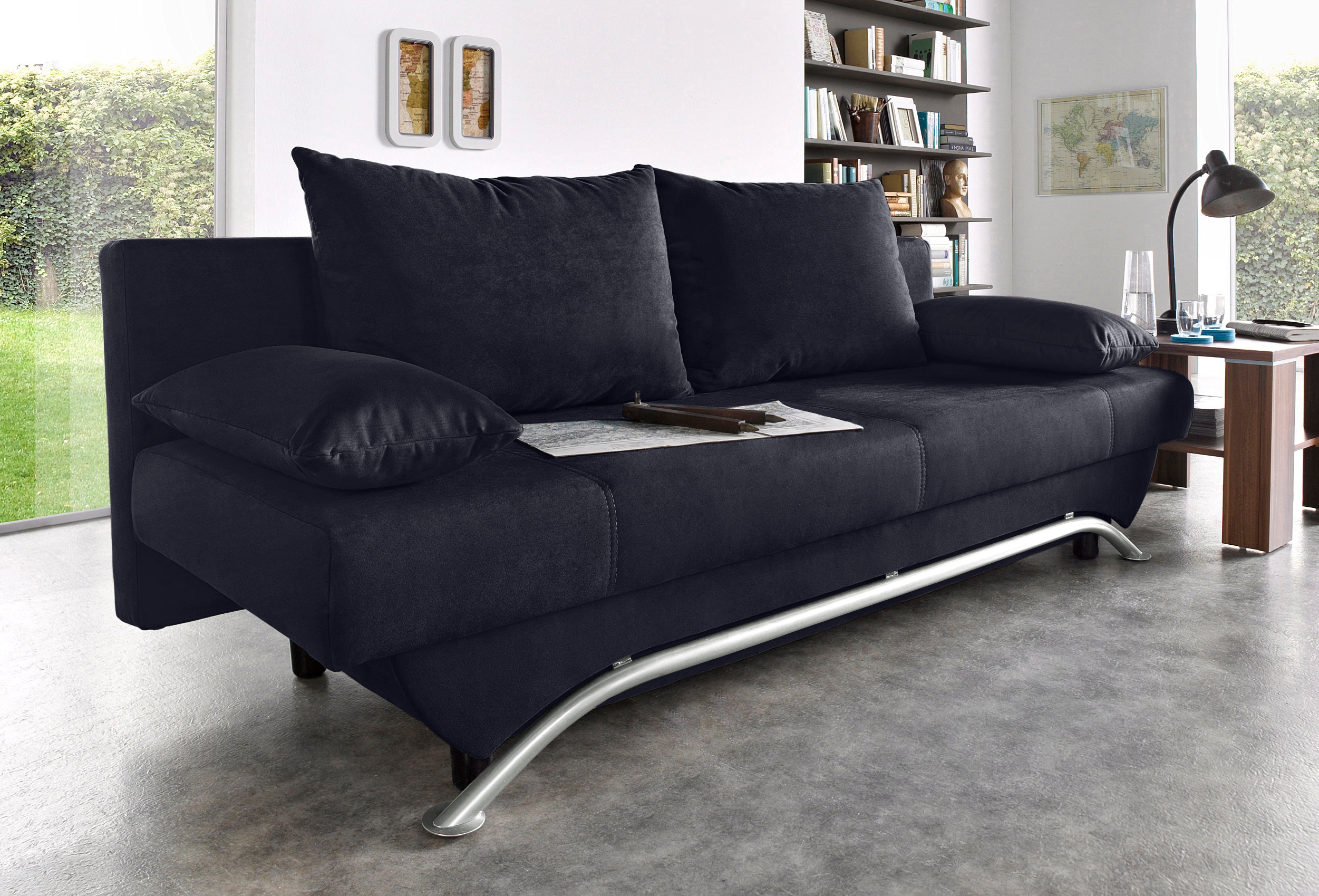 Jockenhöfer Gruppe Schlafsofa "Nancy, B: 190 cm, Liegefl. 121x190 cm" mit Schlaffunktion & Bettkasten