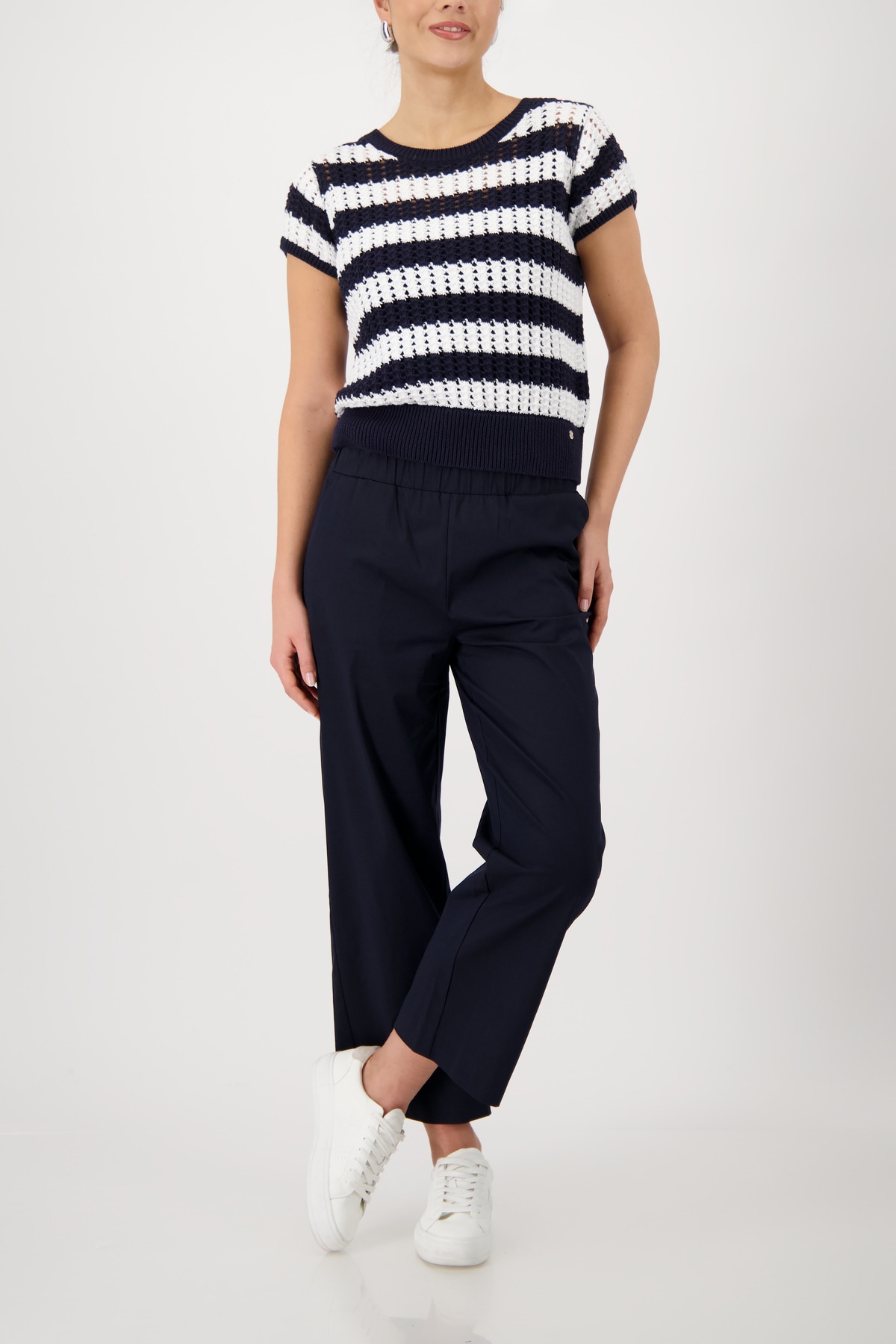 Monari Culotte »Hose Sarah s Basic Cotton«  Regular fit mit elastischem Bund