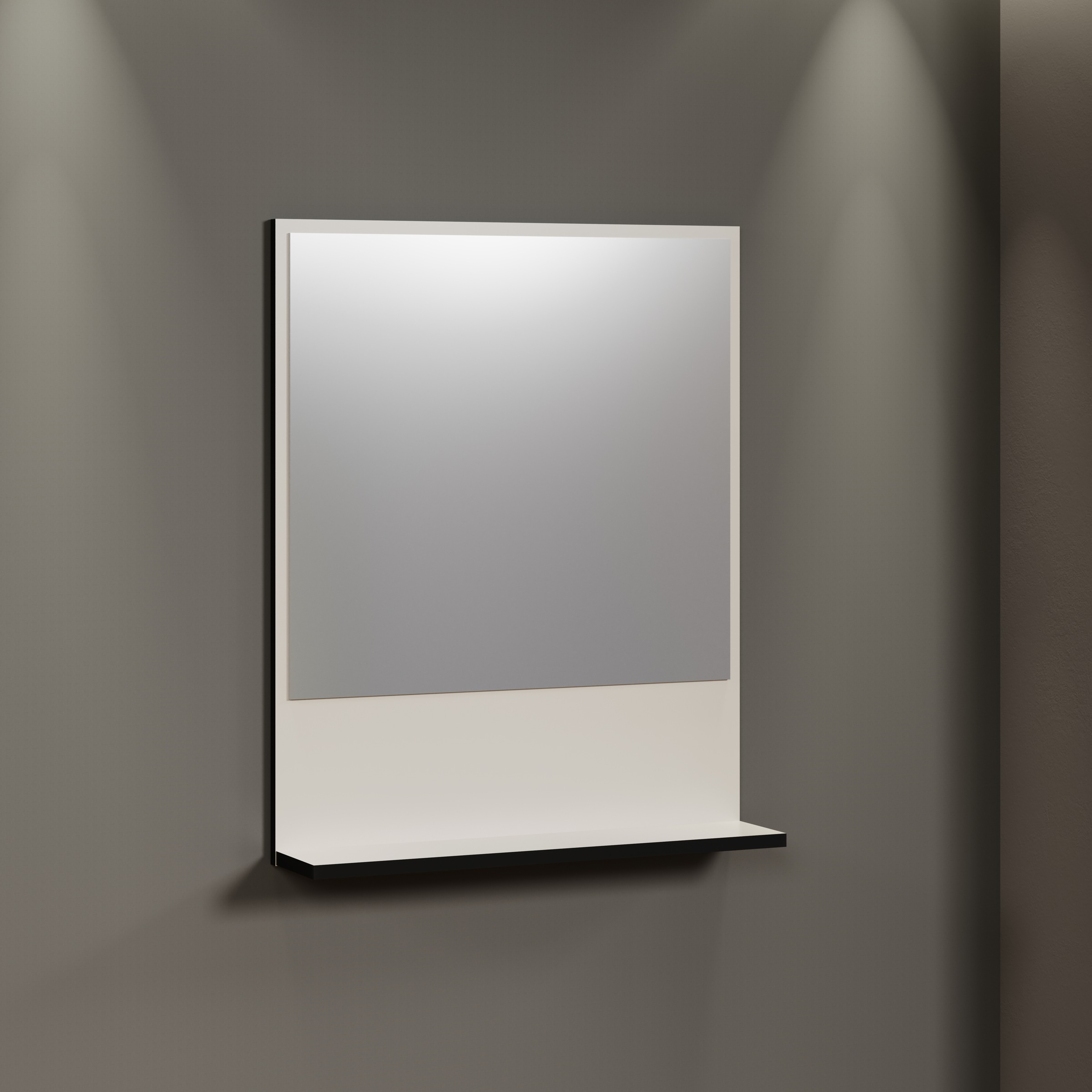 welltime Badspiegel "Amrum", Eleganter Badezimmerspiegel mit Ablage günstig online kaufen