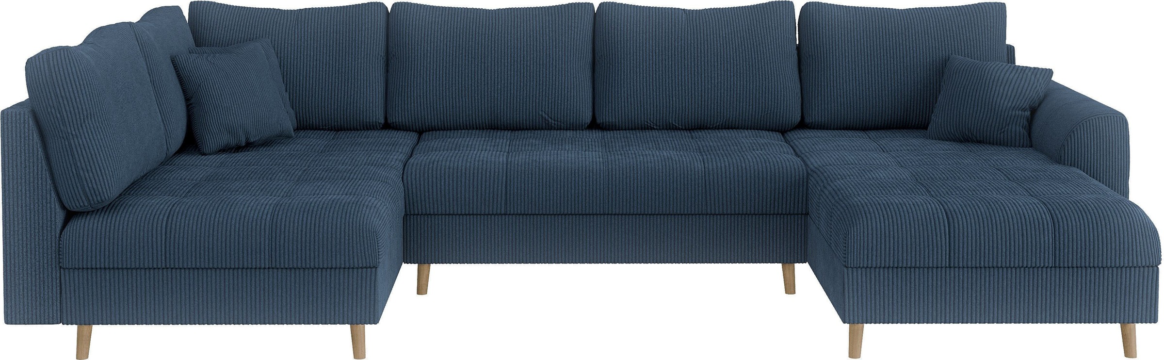 Home affaire Wohnlandschaft "CHARRE U-Form mit Ottomane, Maße B/T/H: 310/16 günstig online kaufen