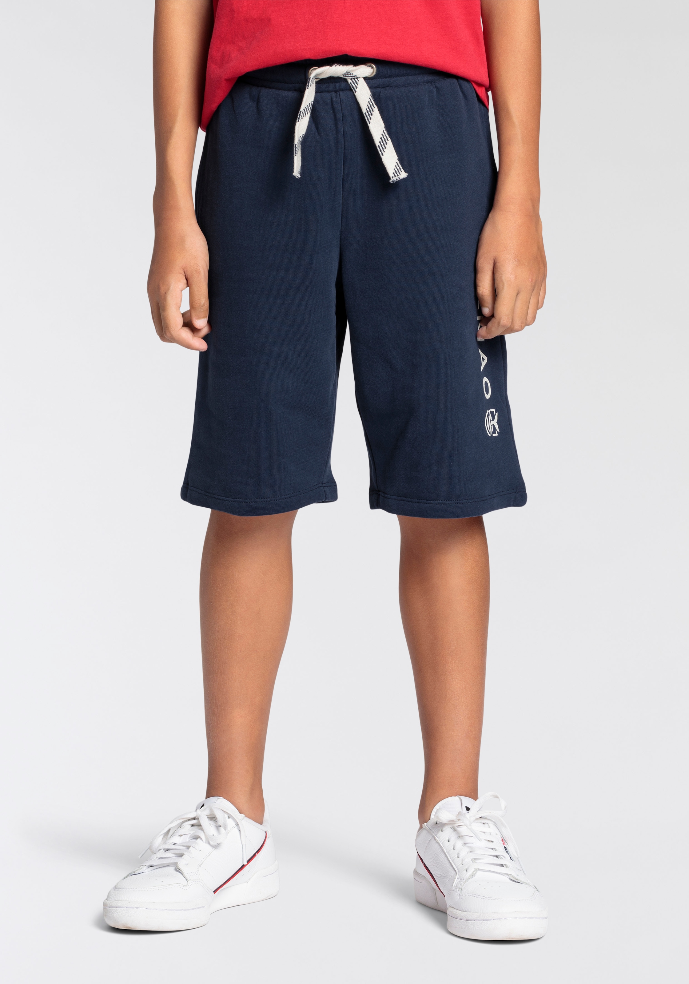 DELMAO Sweatshorts », Basic Sweatbermudas mit Logo-Print«, Weiche Sweatware