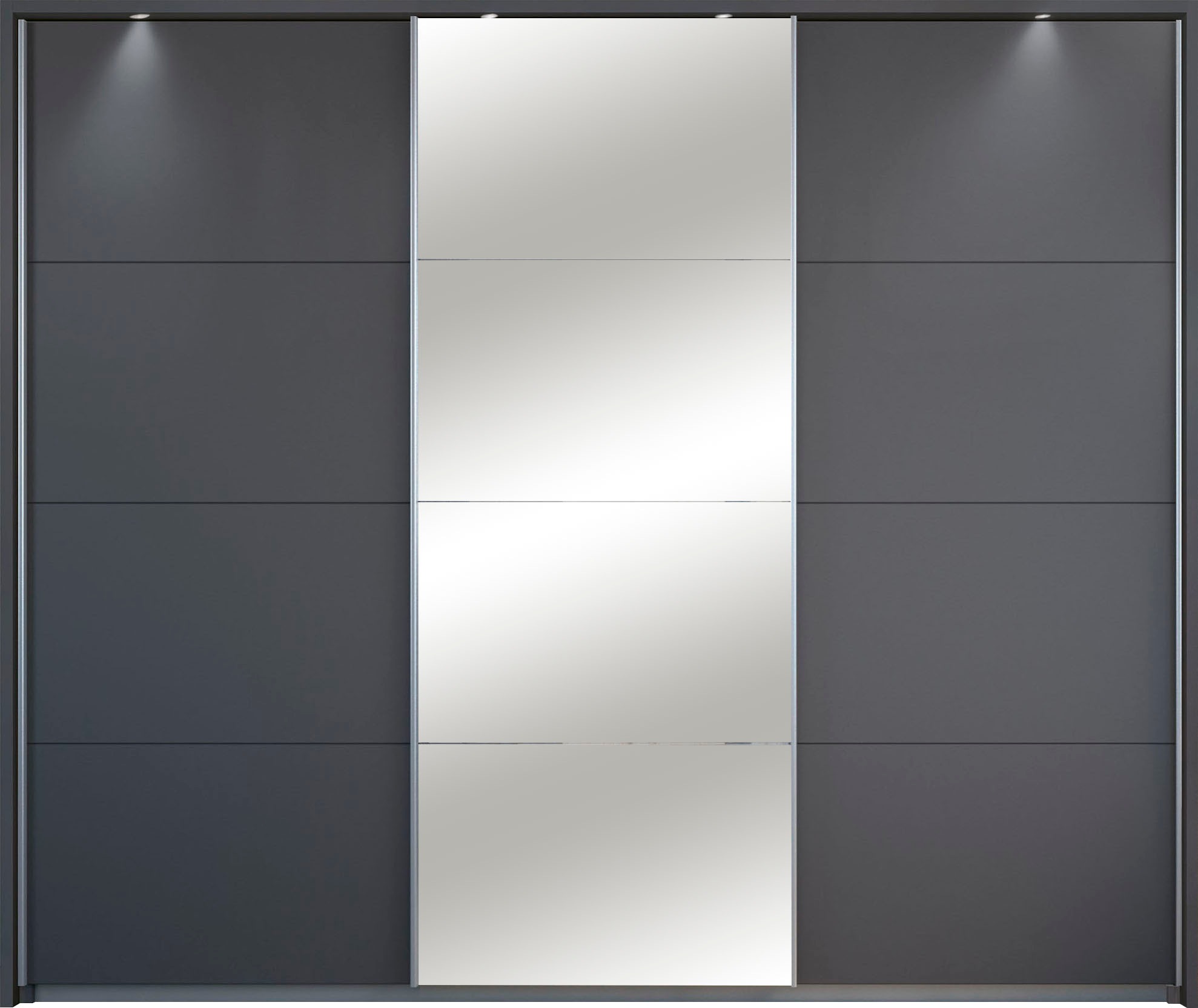 Thumbnail - rauch Schwebetürenschrank "Kleiderschrank Schrank Garderobe Wäscheschrank TOMA mit Passepartout", inkl. Regaleinsatz sow...