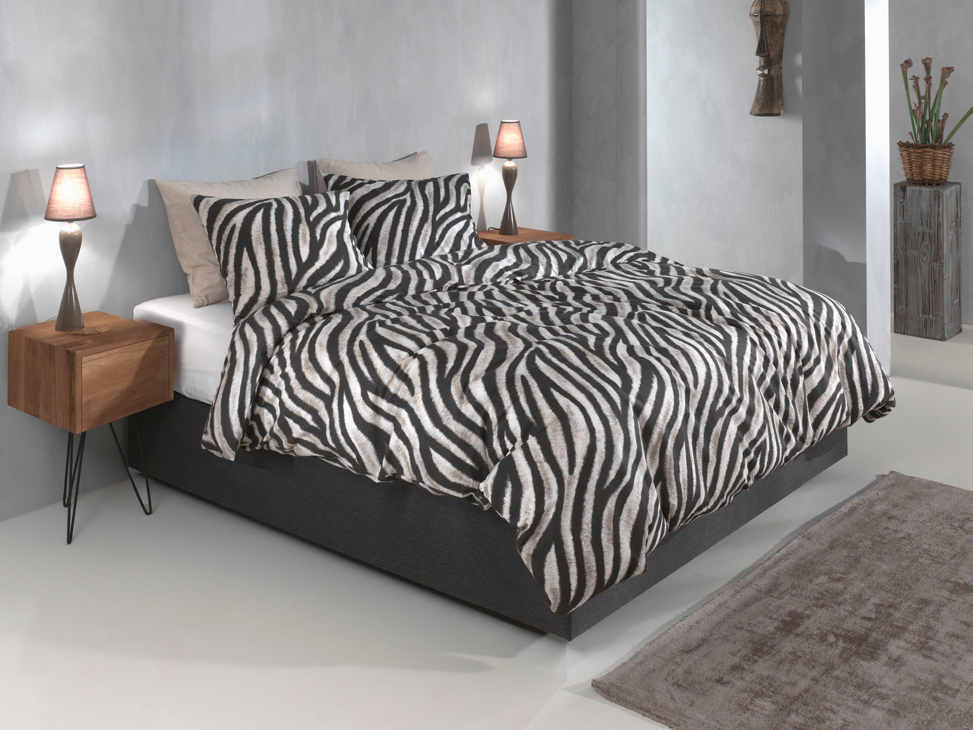 ZO HOME Bettwäsche »Zebrato« 1 Stk. tlg. Bettwäsche aus 100% Baumwolle, hochwertige Flanell