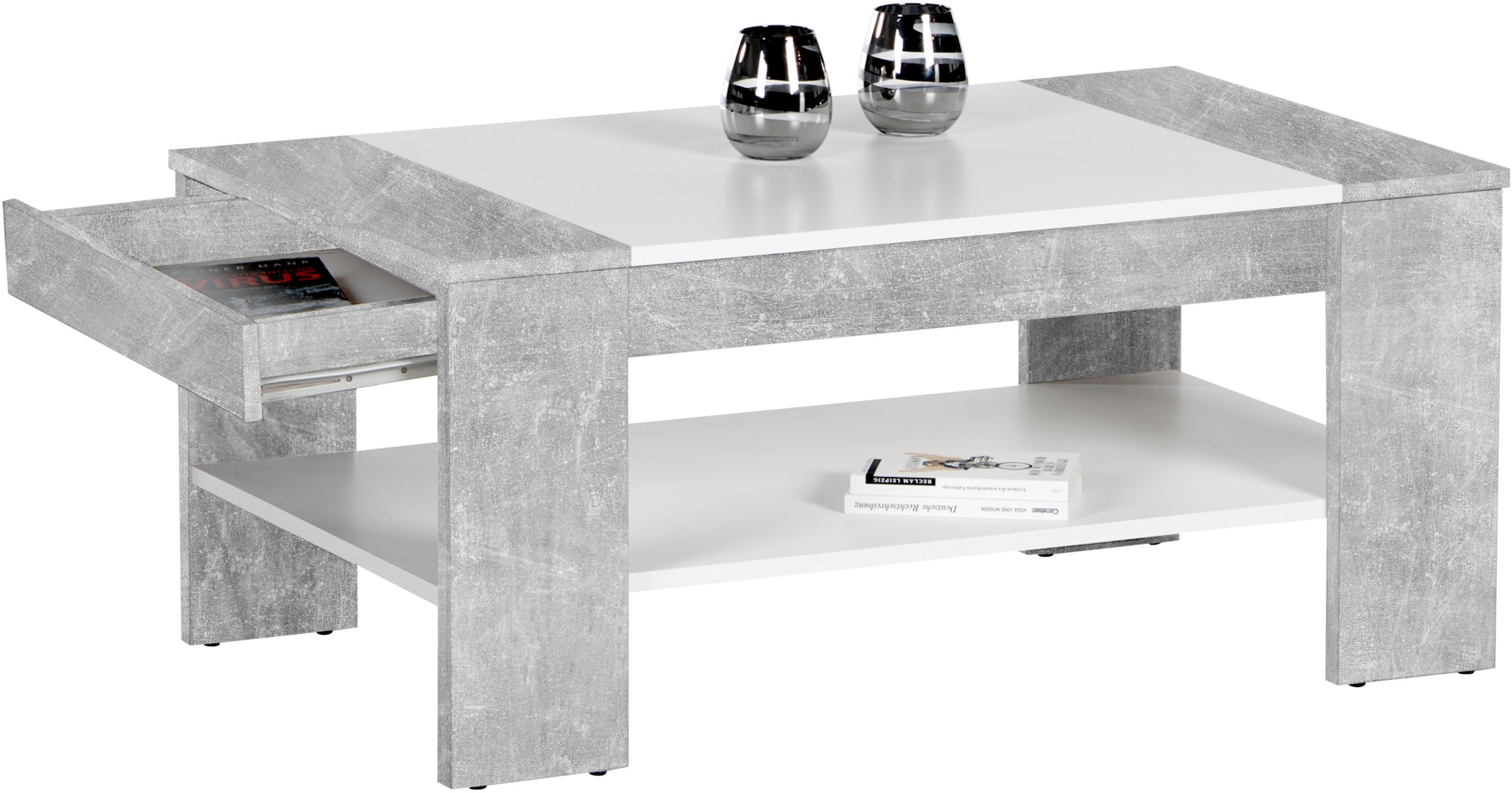 HBZ Couchtisch »Finley Plus, TOPSELLER!«, (Couchtisch), mit Schubkasten, Tisch in 2 Farbausfürungen