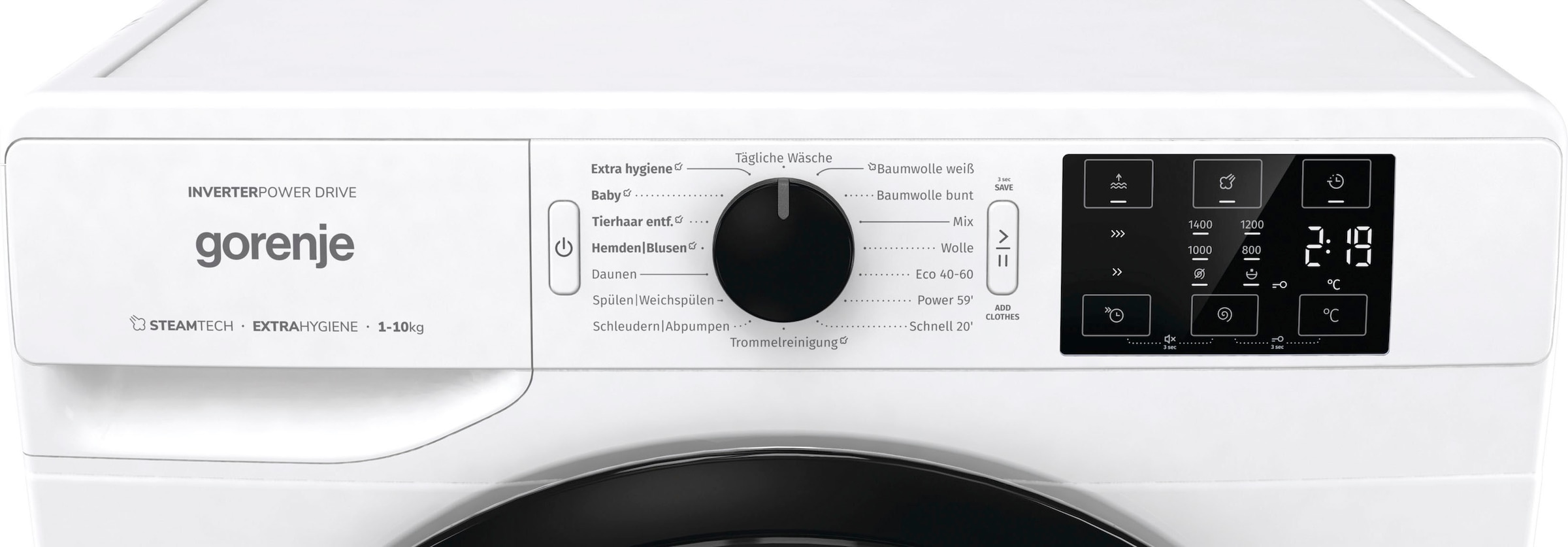 GORENJE Waschmaschine »W2NEI 14 APS«, W2NEI 14 APS, 10 kg, 1400 U/min auf  Rechnung | BAUR
