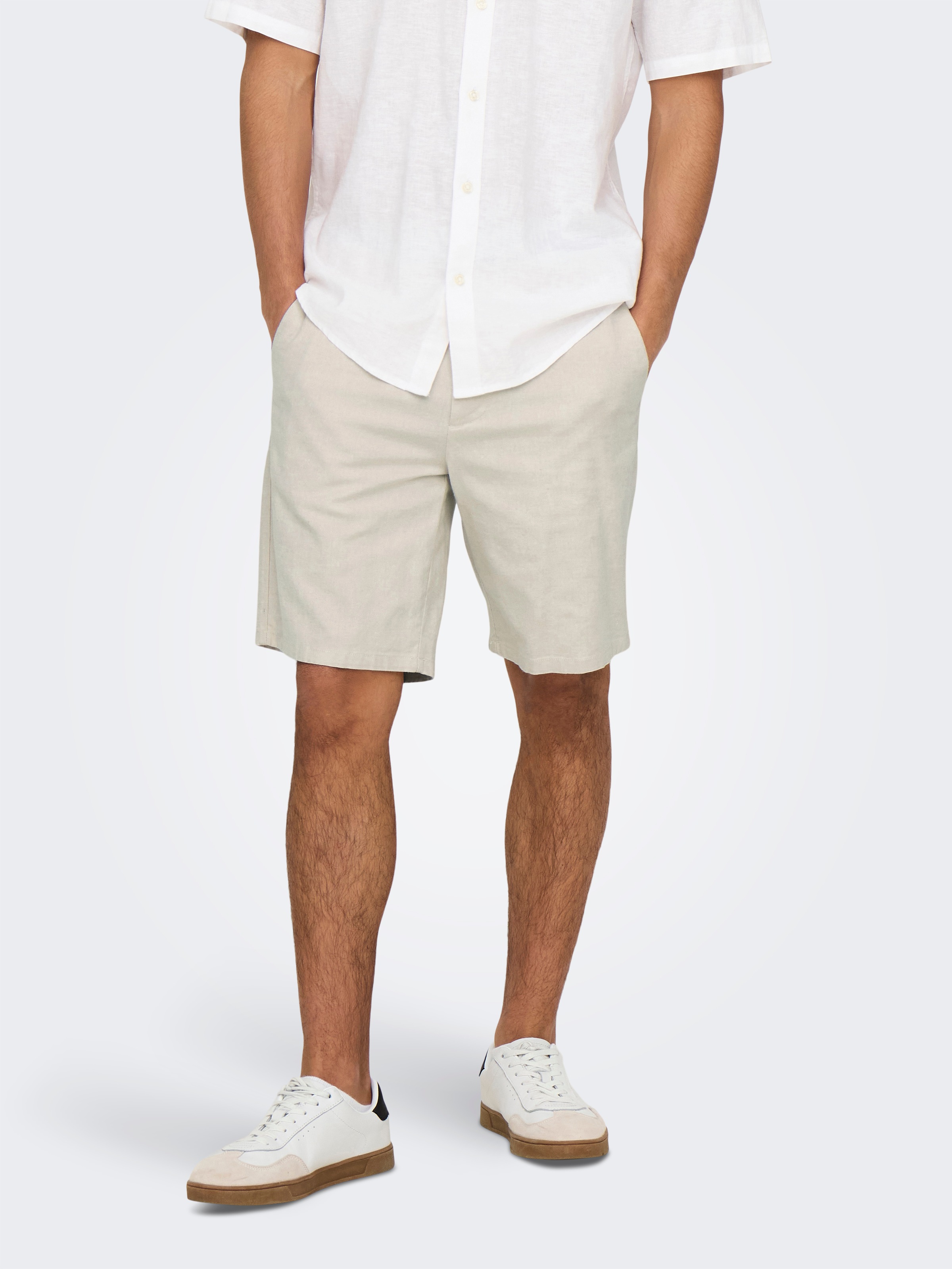 ONLY & SONS Chinoshorts "ONSMARK 0011 COTTON LINEN SHORTS NOOS" günstig online kaufen