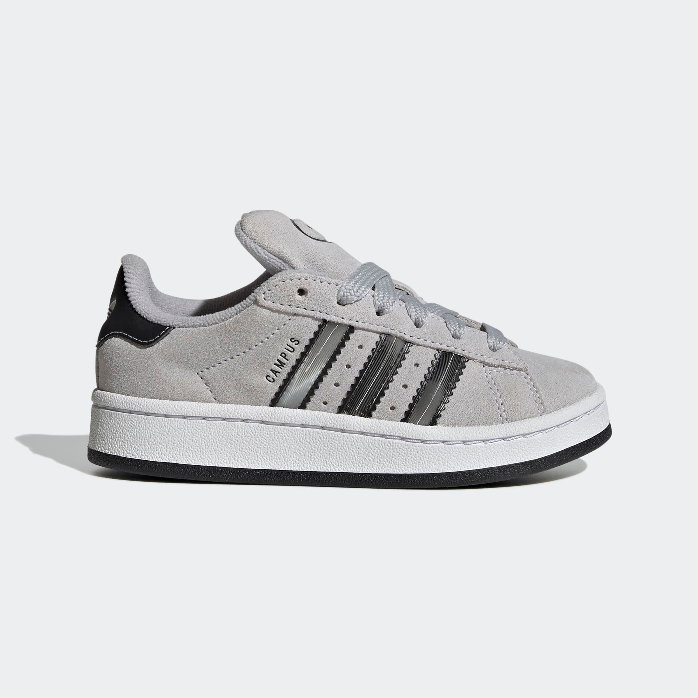 Sneaker ADIDAS ORIGINALS "CAMPUS 00S KIDS", Damen, Gr. 28, grau two, matte silber, core schwarz, Leder, Synthetik, Schuhe Sneaker, für Kinder & Jugendliche 2