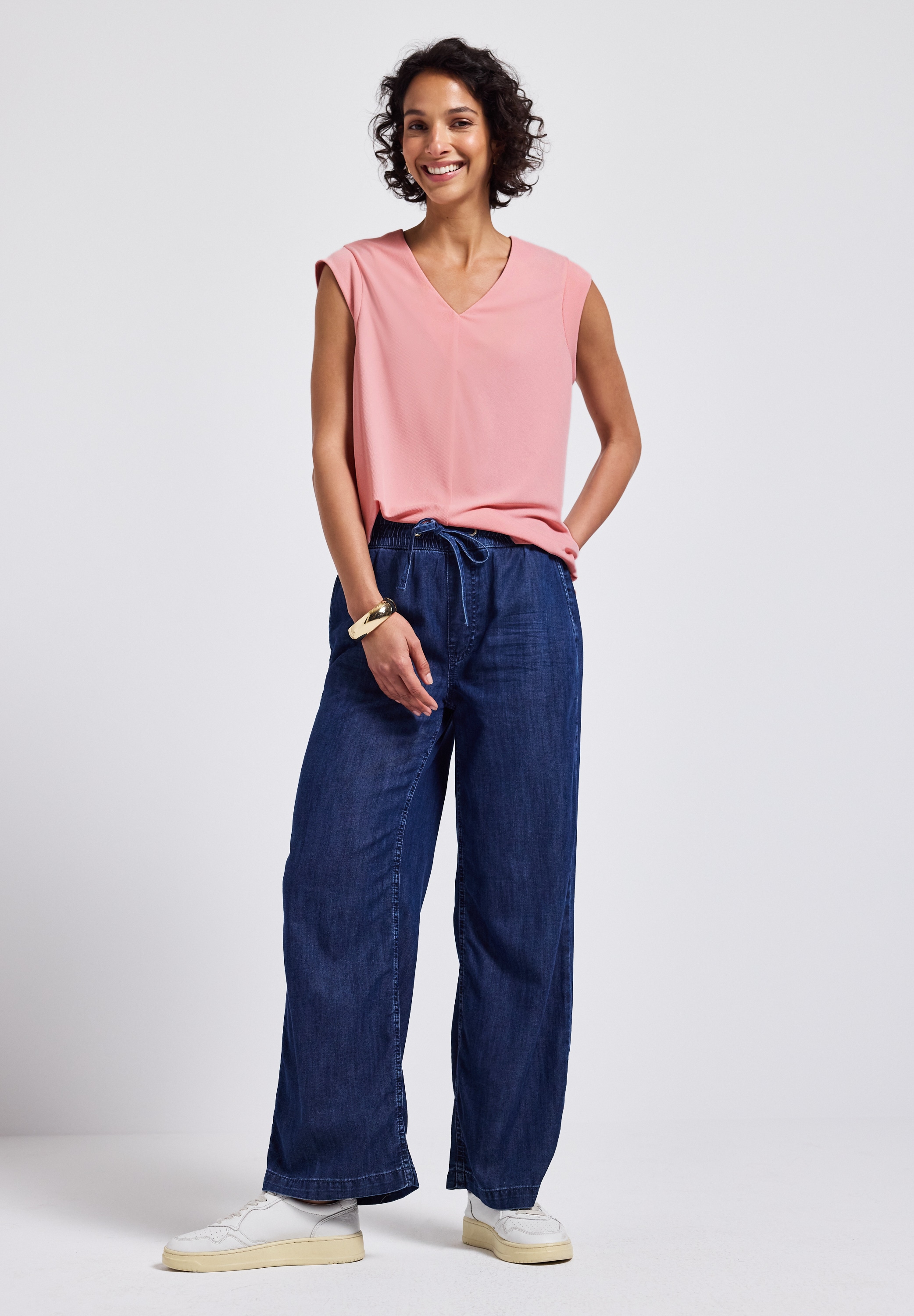 STREET ONE Shirttop, im Silk-Look