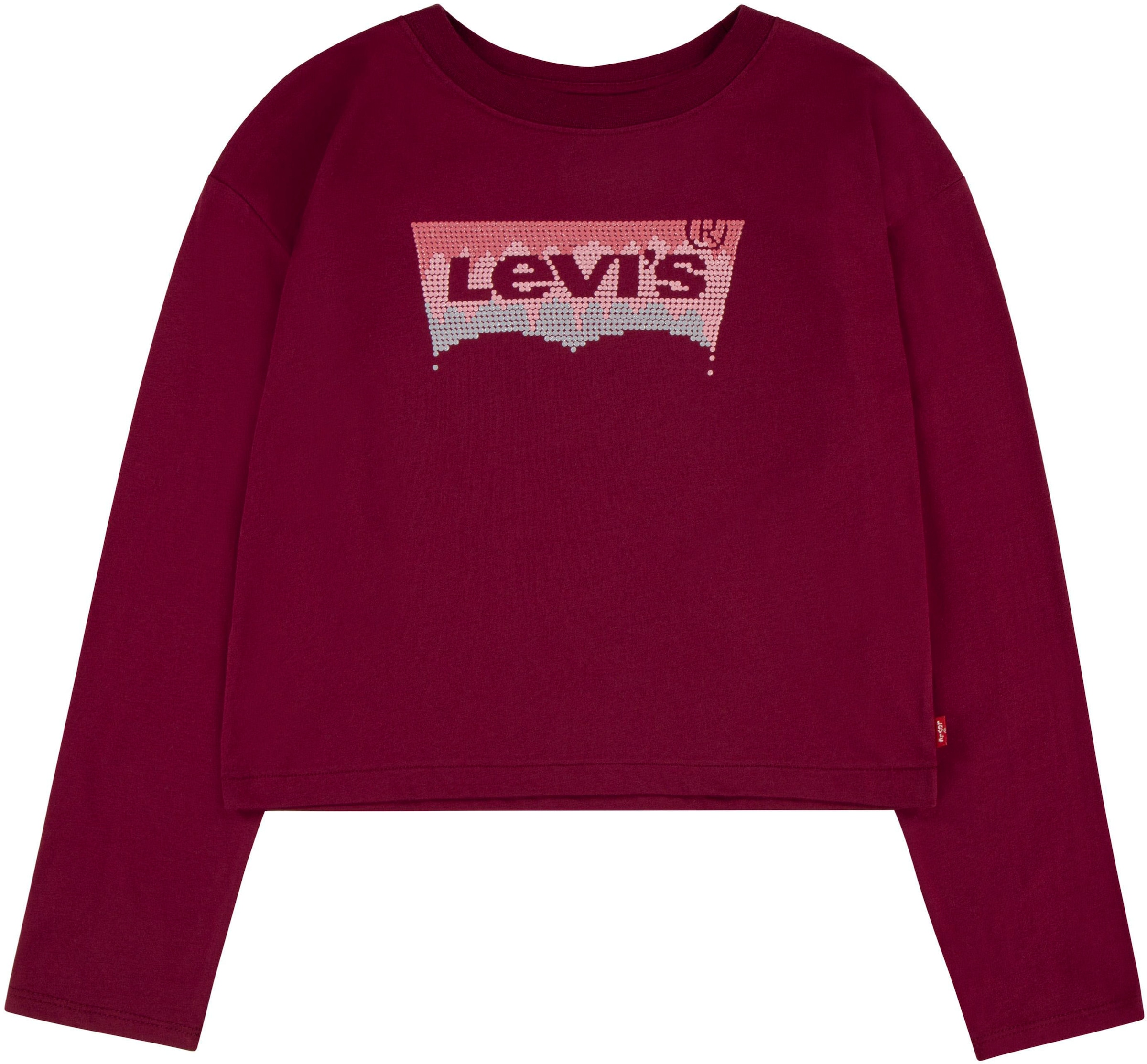 Levi's® Kids Langarmshirt »LVG MEET AND GREET GLITTER BATWING«, for GIRLS