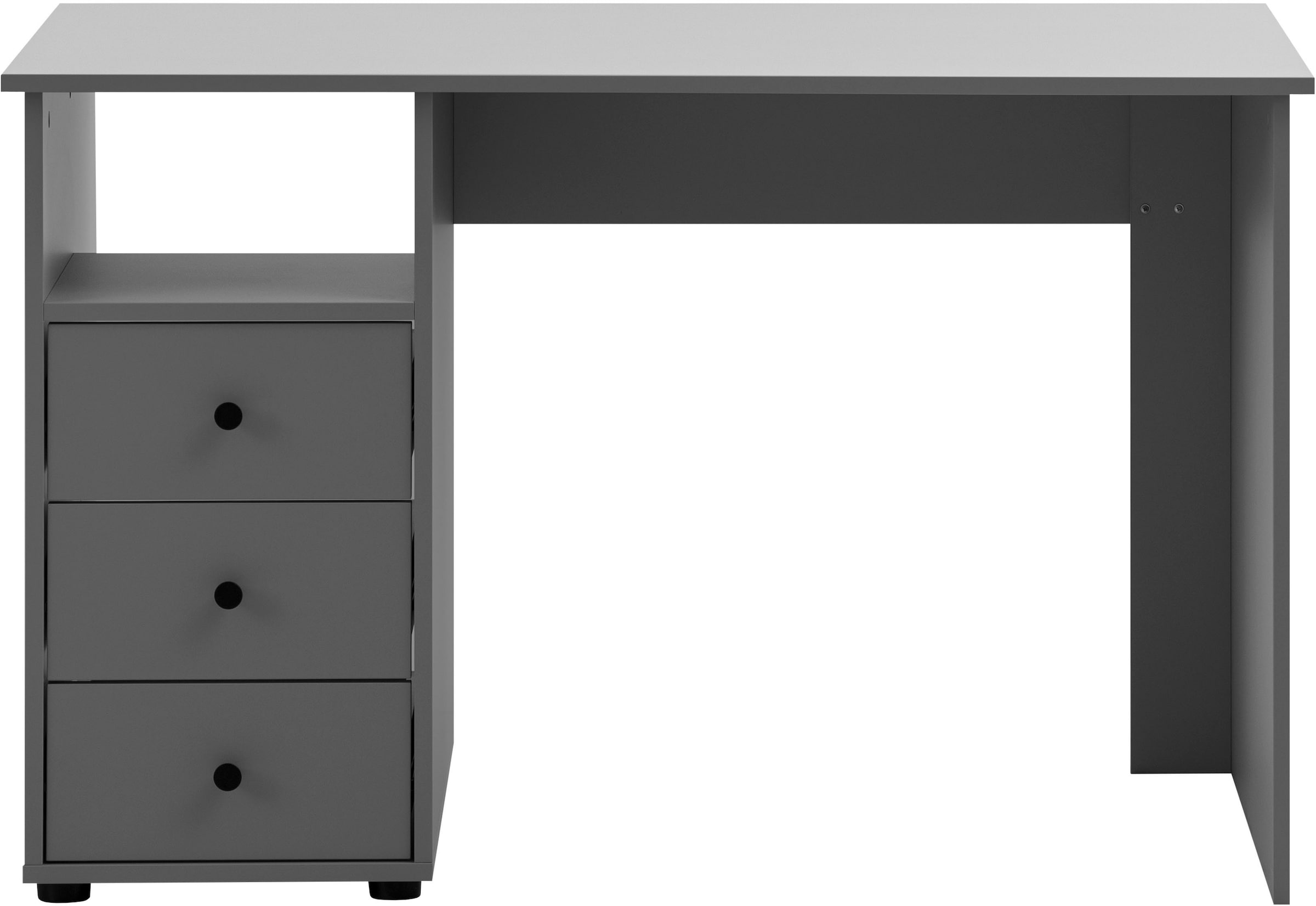 Schreibtisch »Smash, Breite 115 cm«, 3 Schubladen mit Teilauszug und Metallbeschlägen