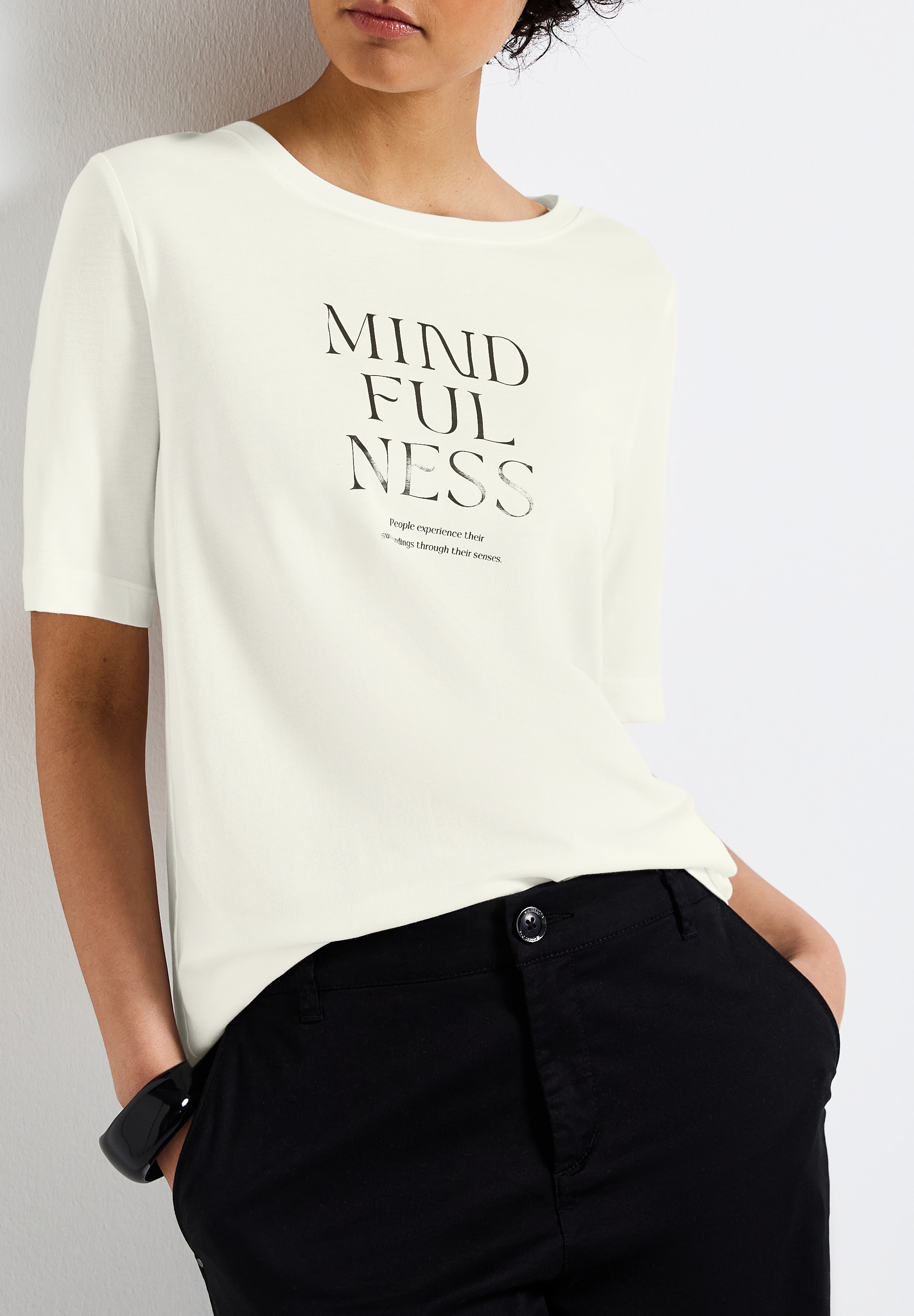 STREET ONE T-Shirt, mit Schriftzug